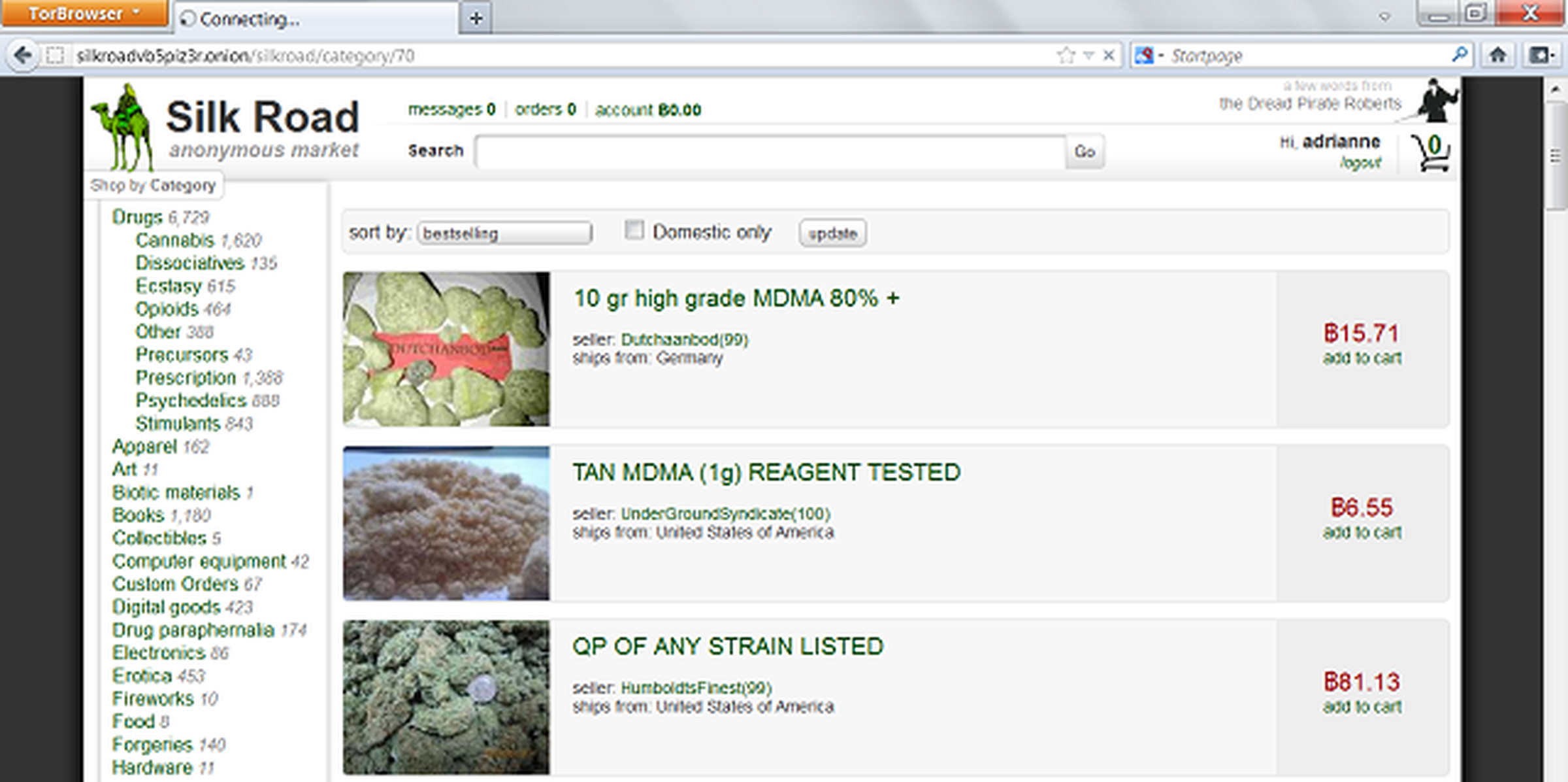 silk road screenshot