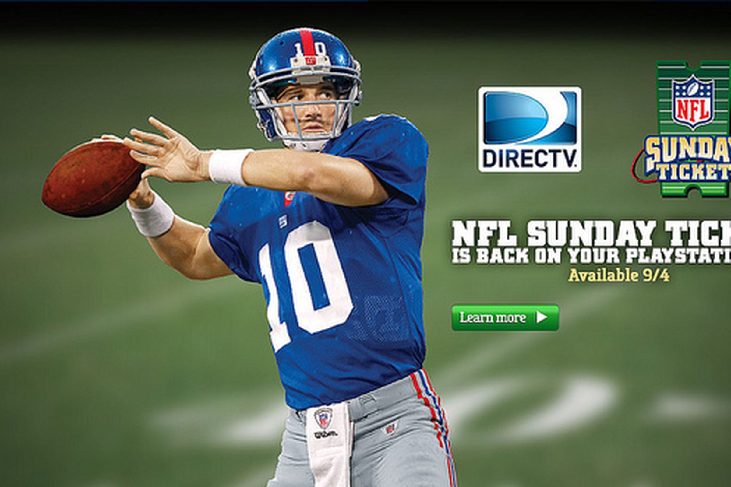 NFL Sunday Ticket PS3