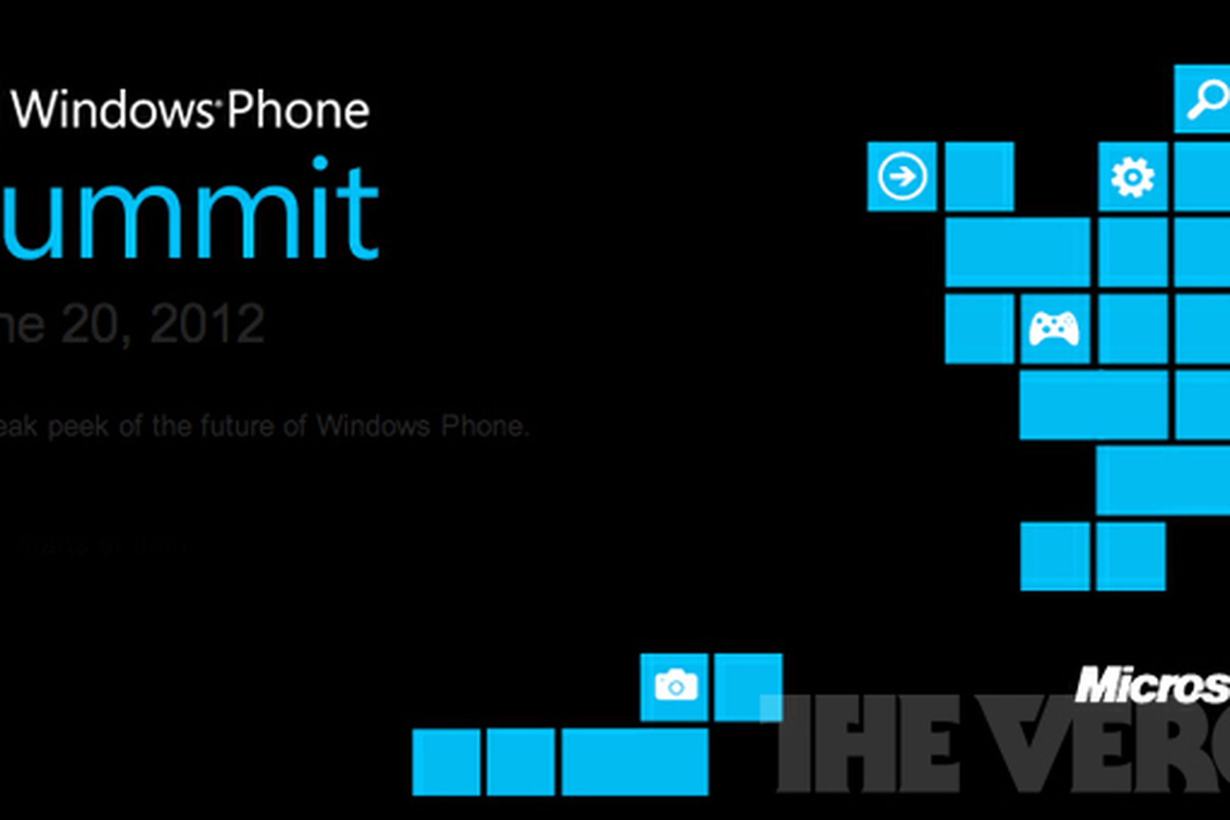 Windows Phone developer summit invite