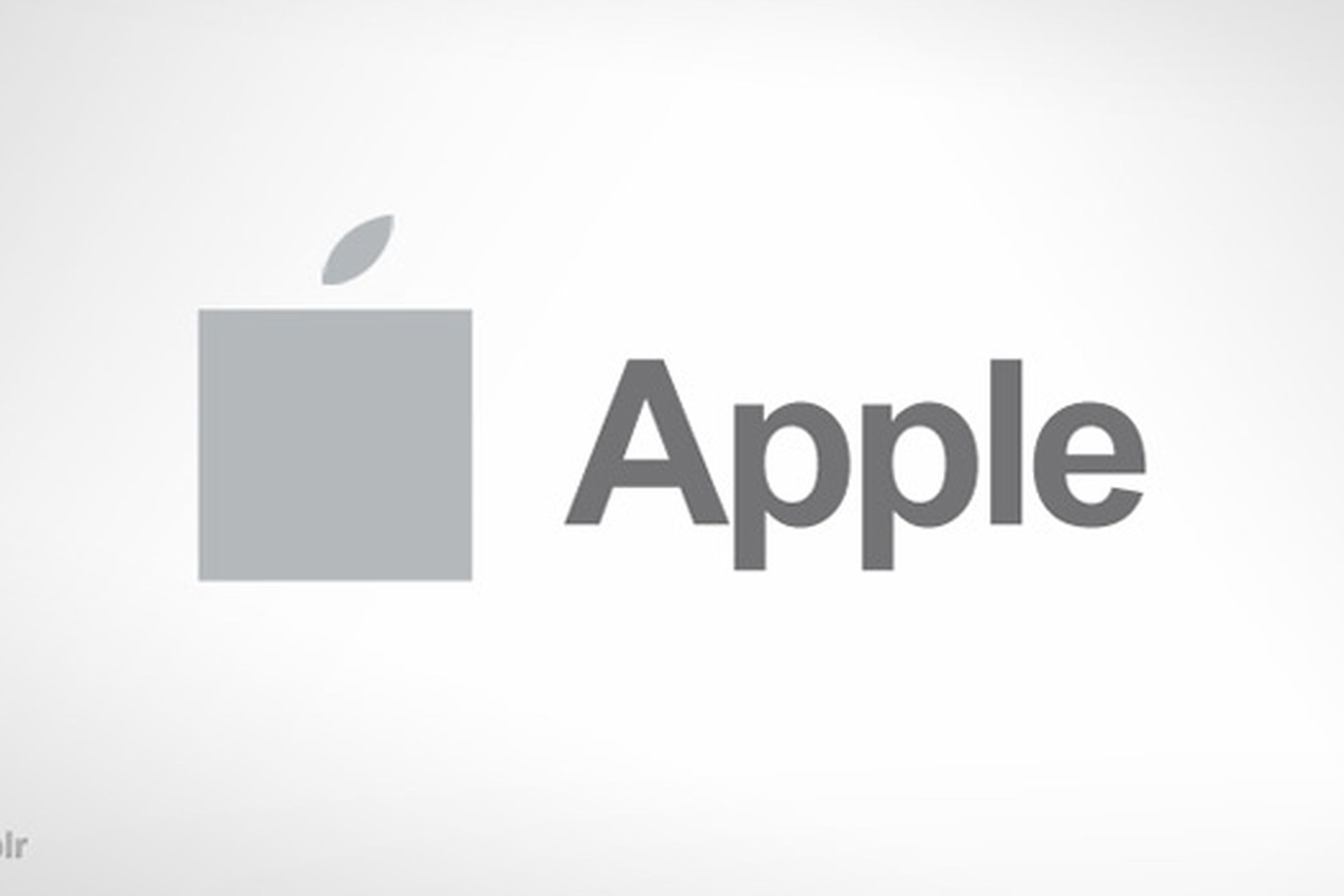 apple logo in ms style