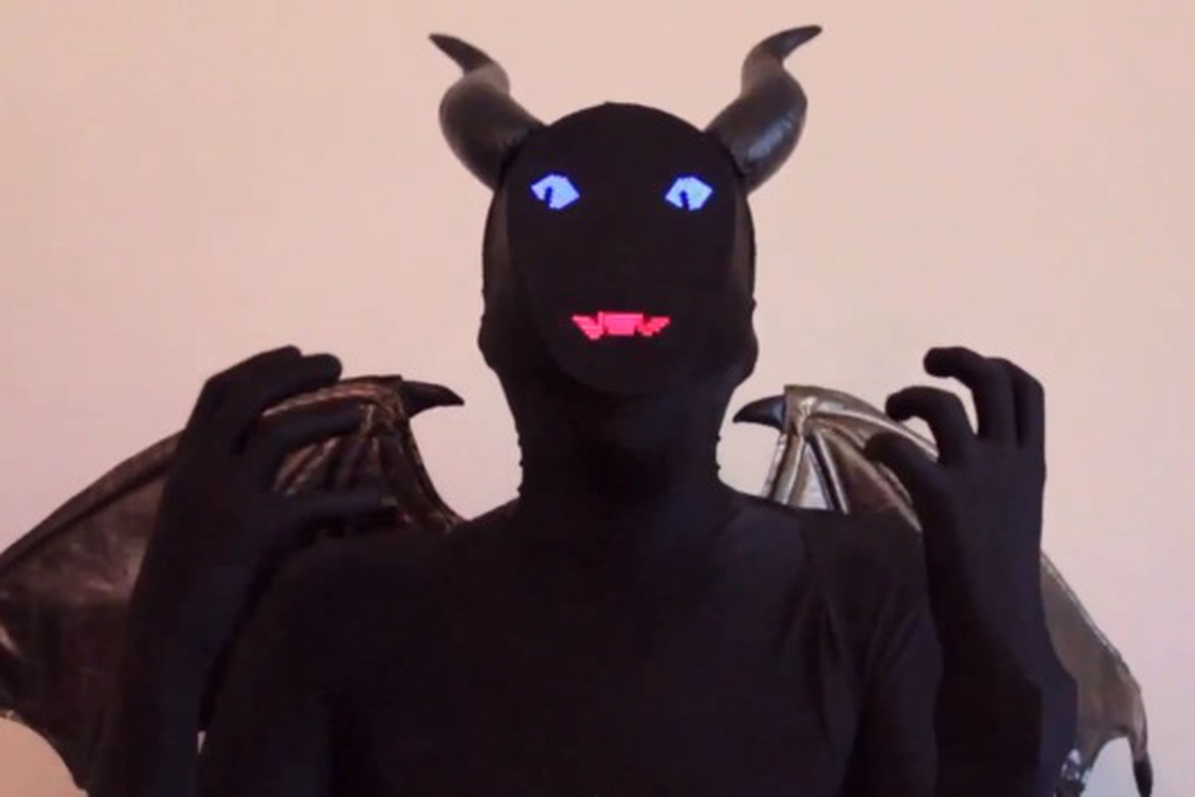 Electronic demon costume