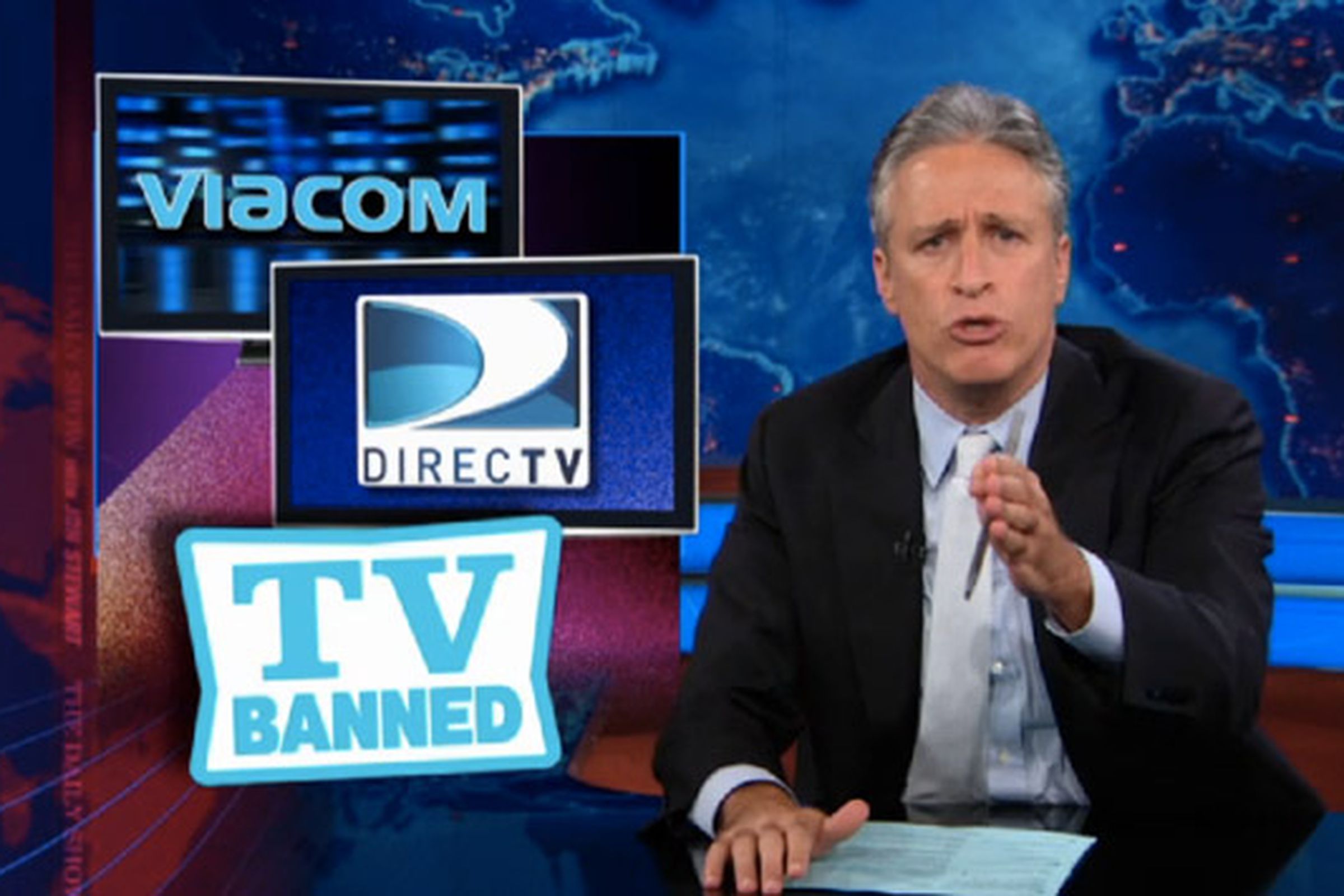 Daily Show Jon Stewart on DirecTV and Viacom