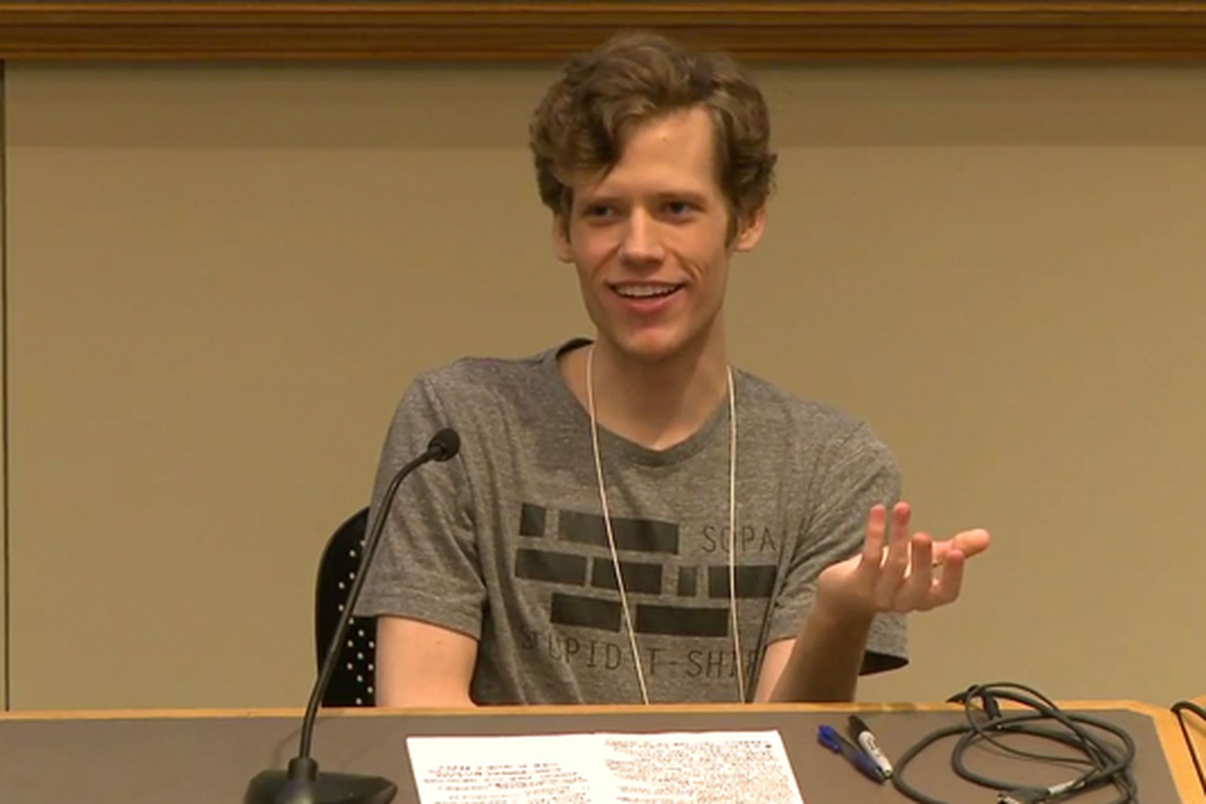 Christopher Poole at ROFLCON panel