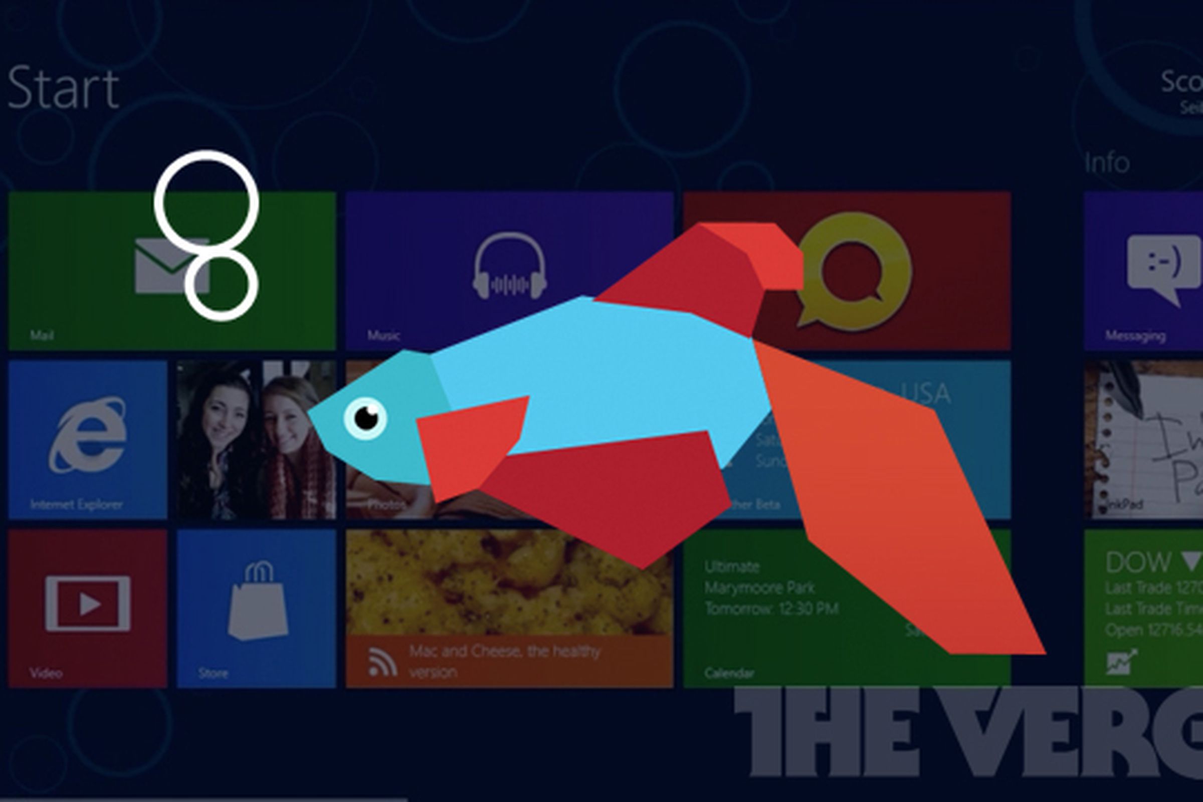 Windows 8 betta fish