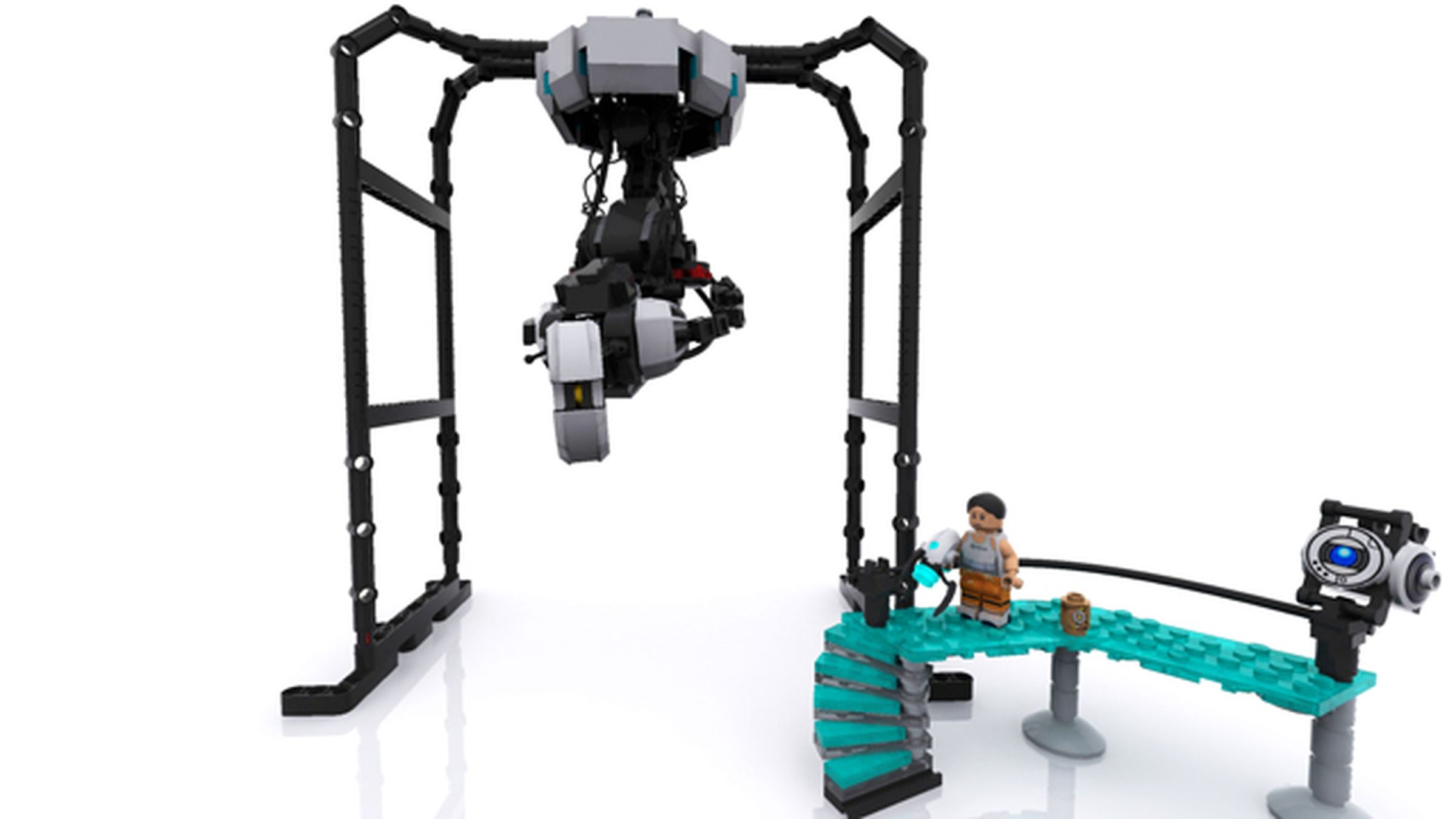 Images of the 'Portal' Lego project on Lego Cuusoo