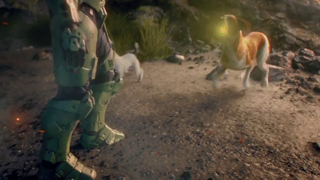 Master Chief’s reaction is priceless.