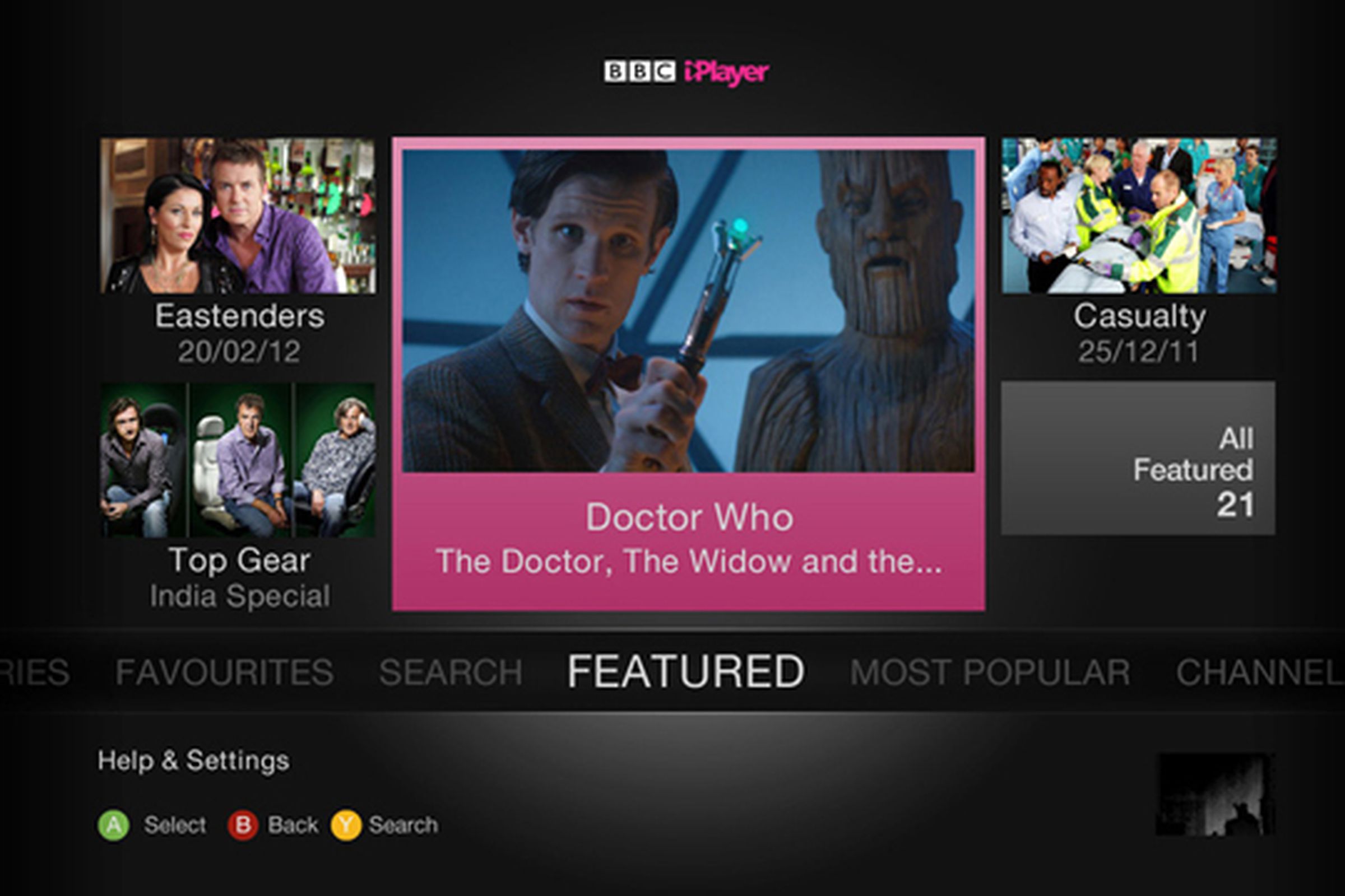 BBC iPlayer xbox