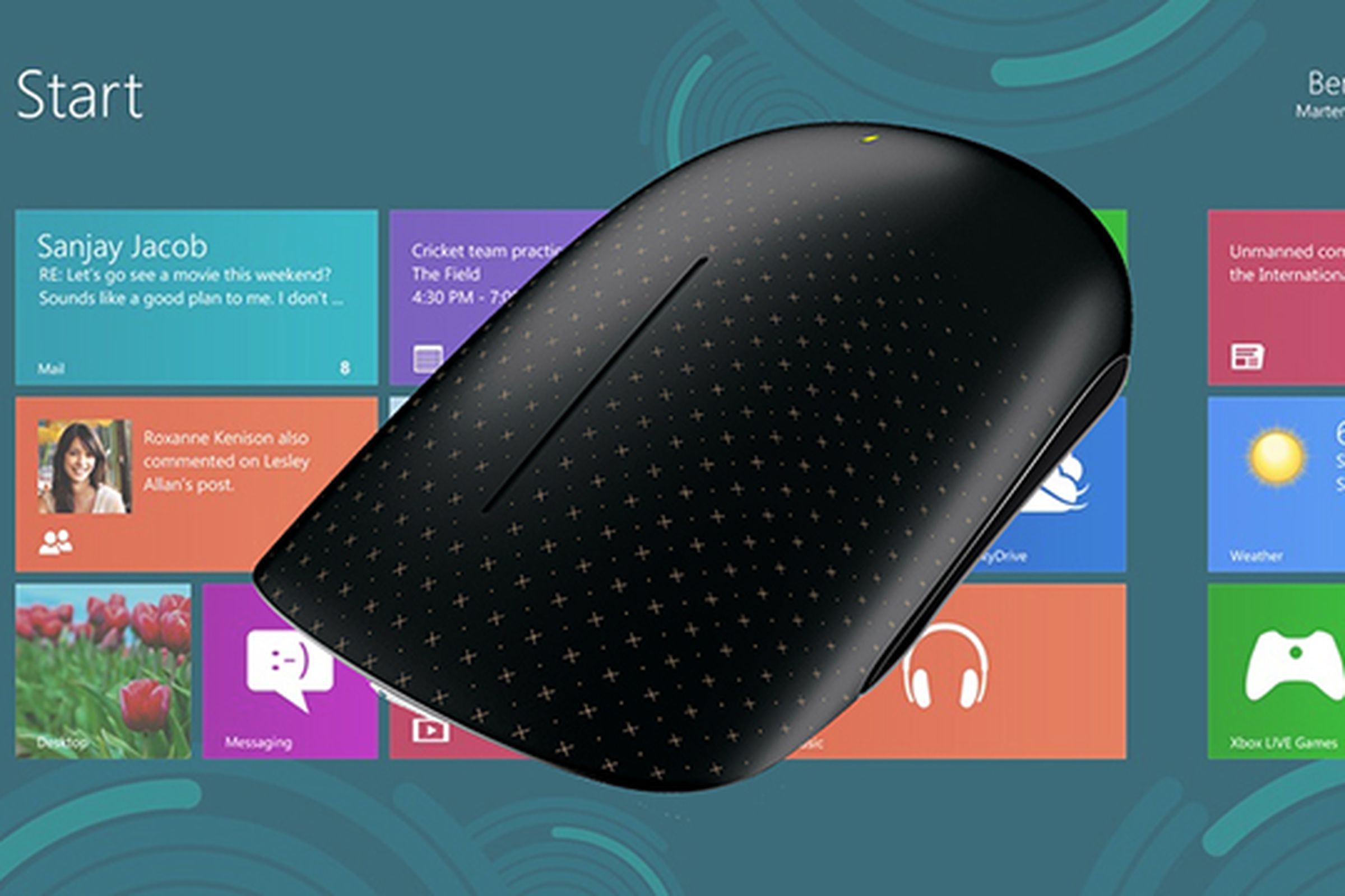 Windows 8 touch mouse