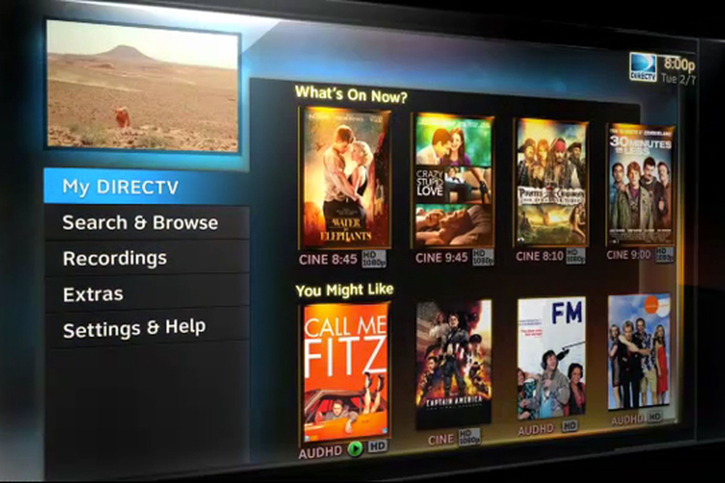 New DirecTV HD User Interface