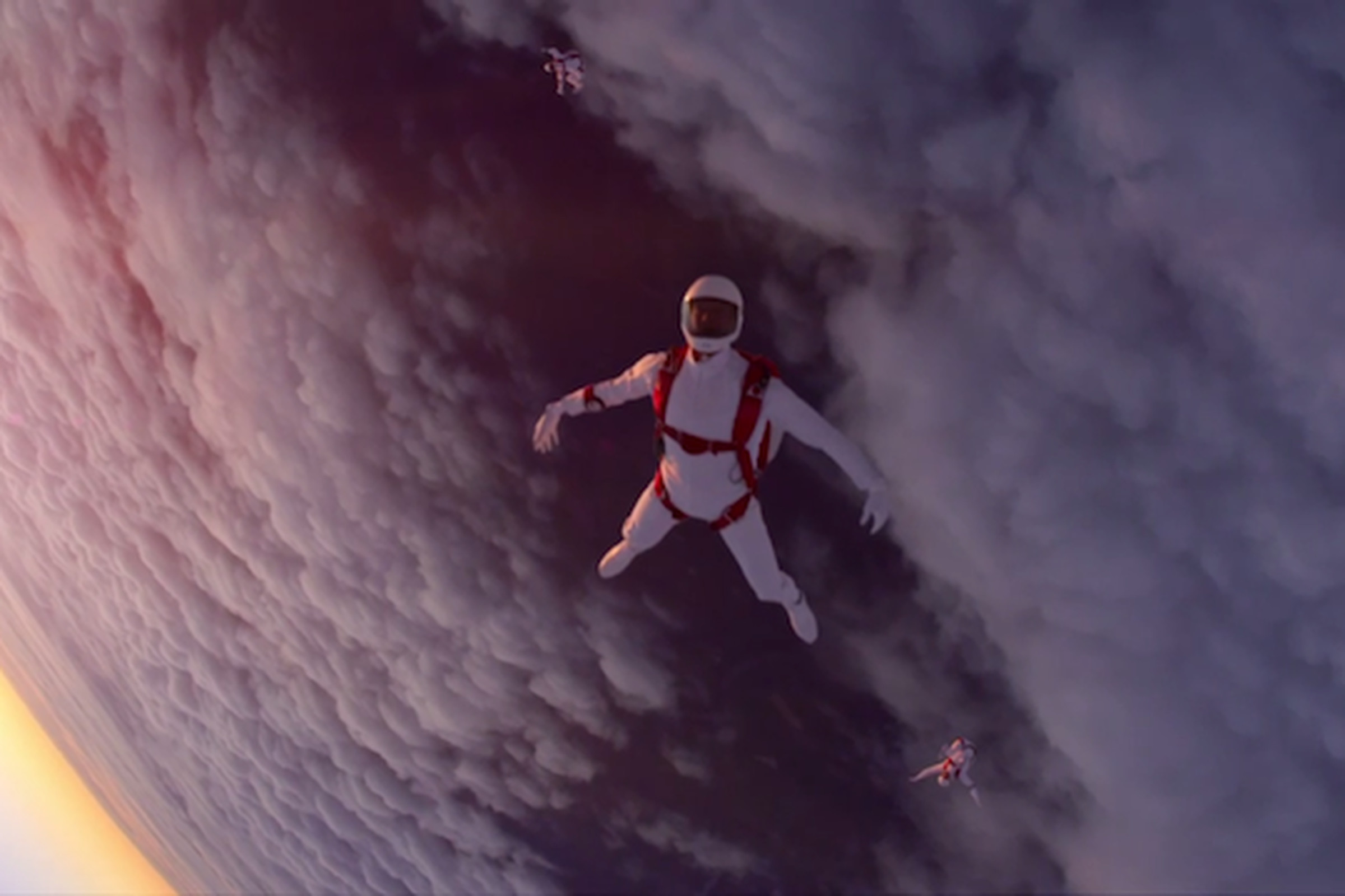 sony skydiving ad