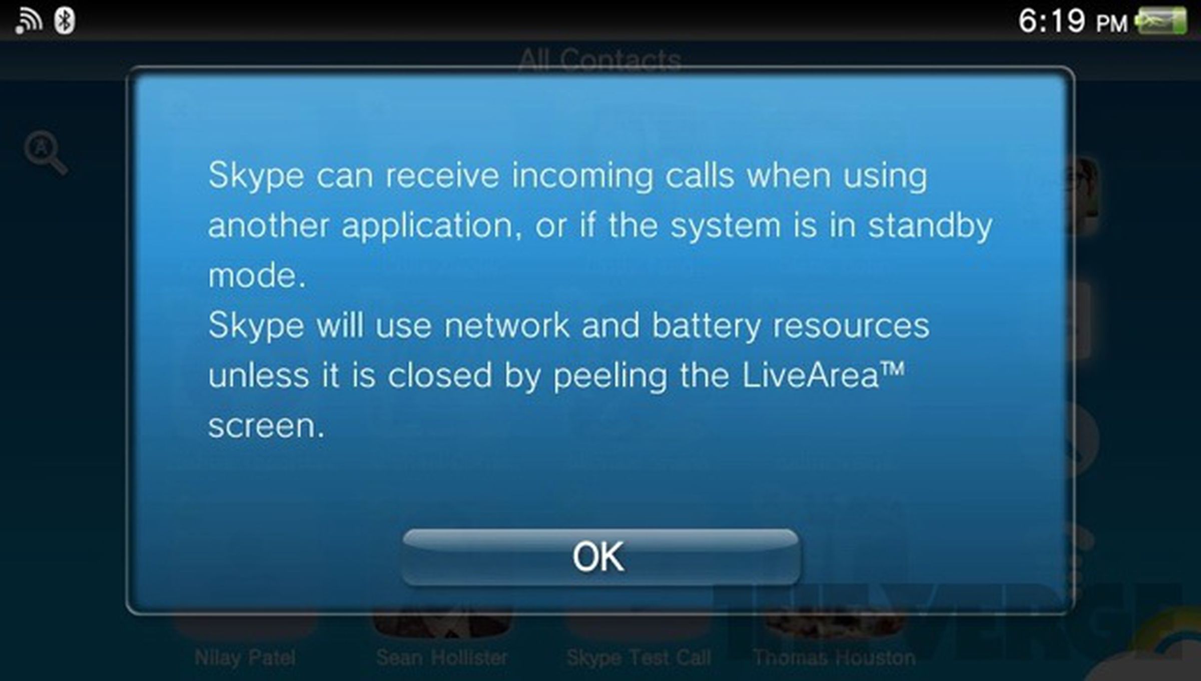 Skype for PS Vita hands-on images