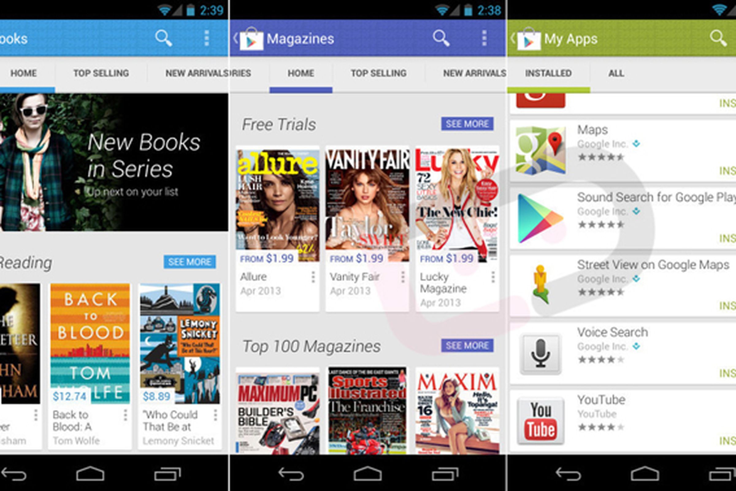 Google Play Store 4.0 leaked redesign (DROIDLIFE)