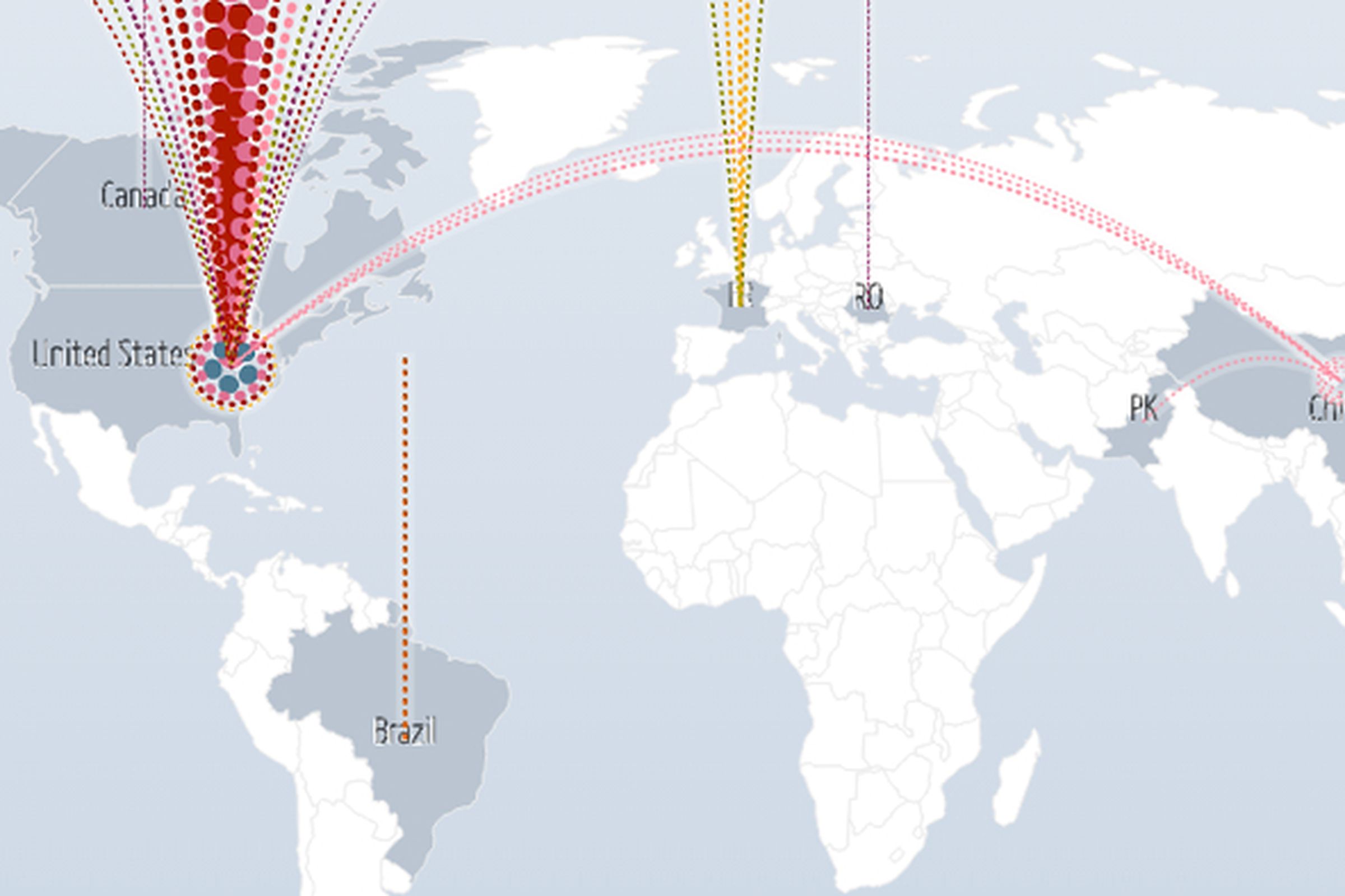 Google DDoS Map