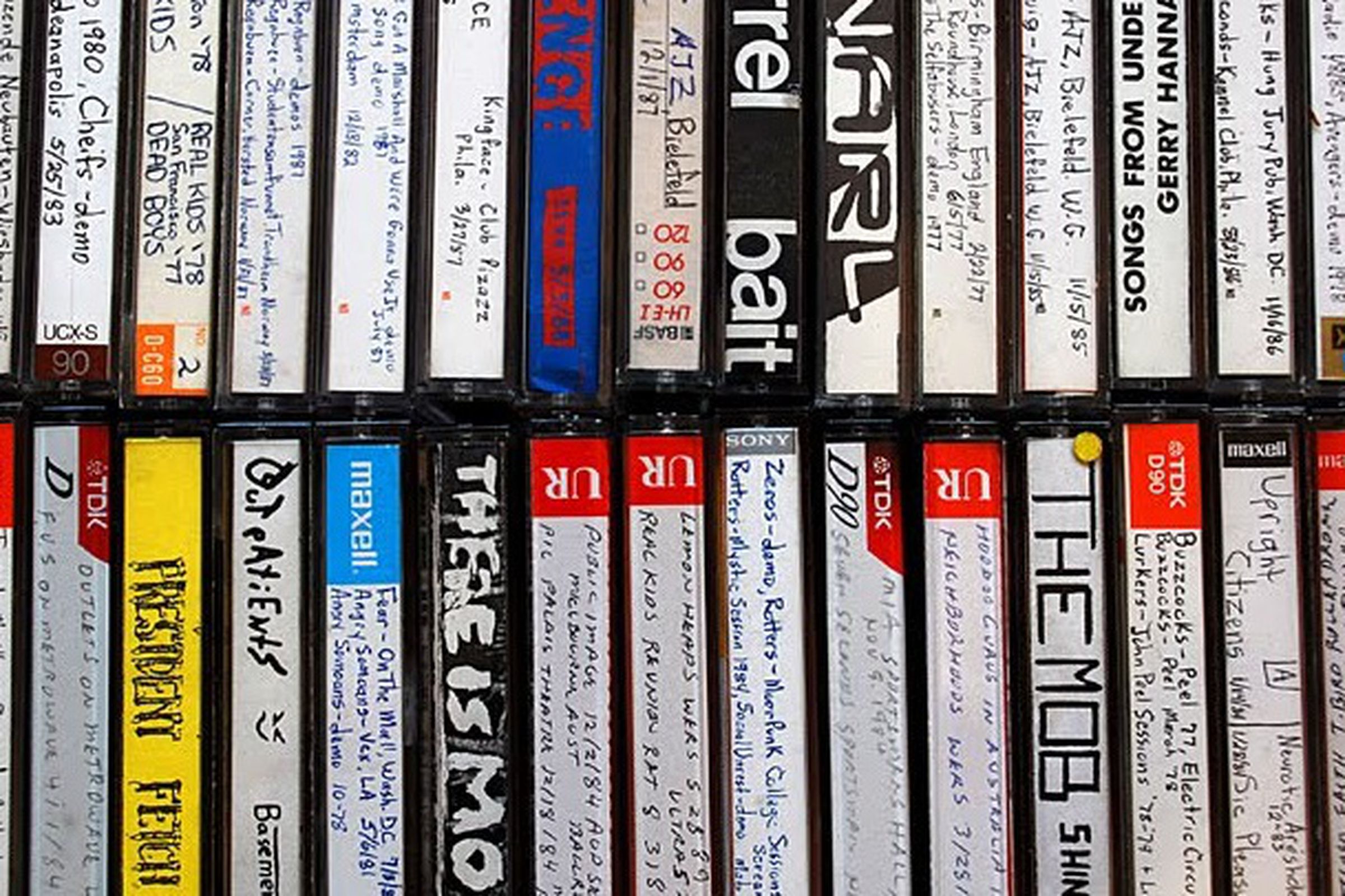 Bootlegged cassette tapes