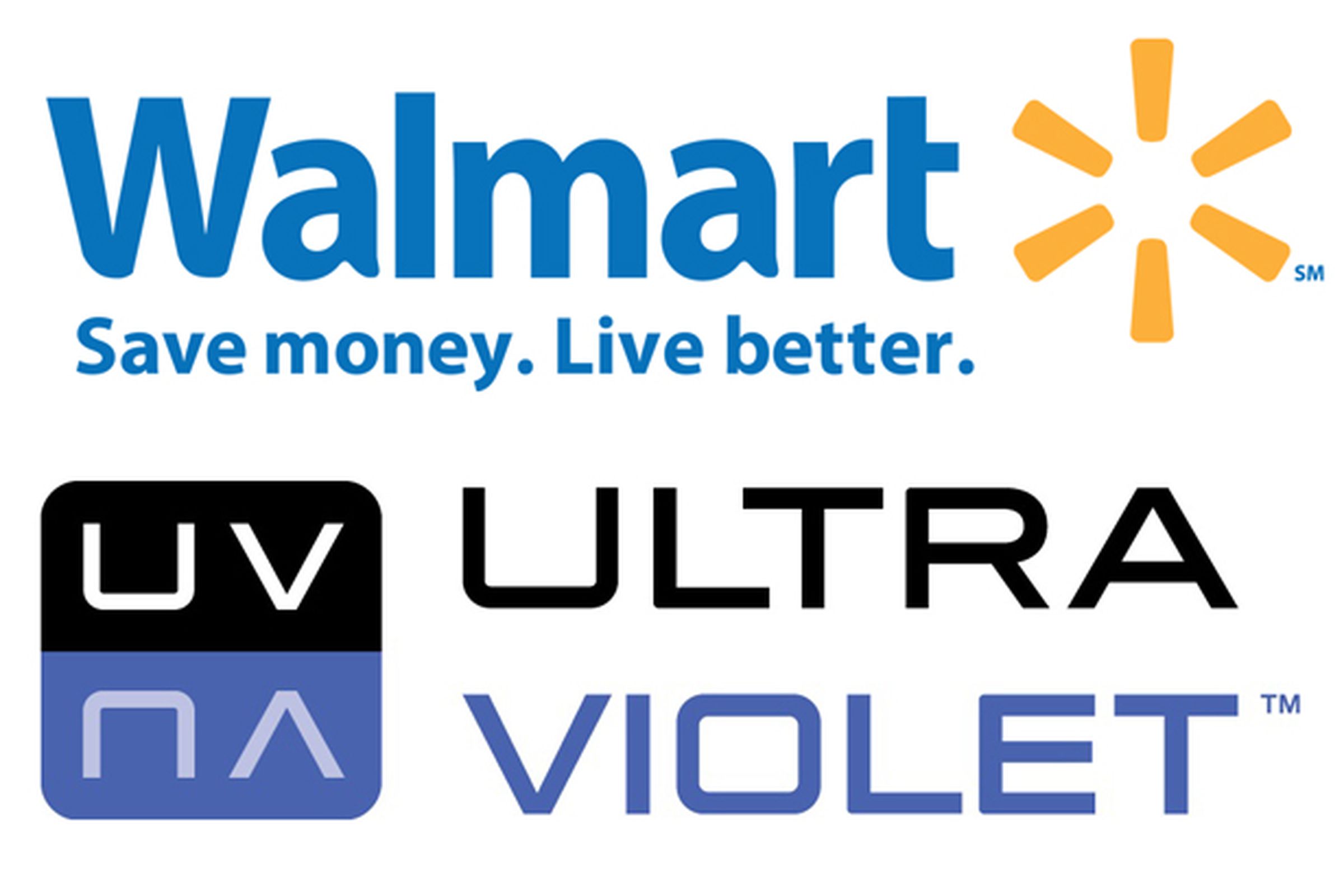 Walmart and Ultraviolet Logos