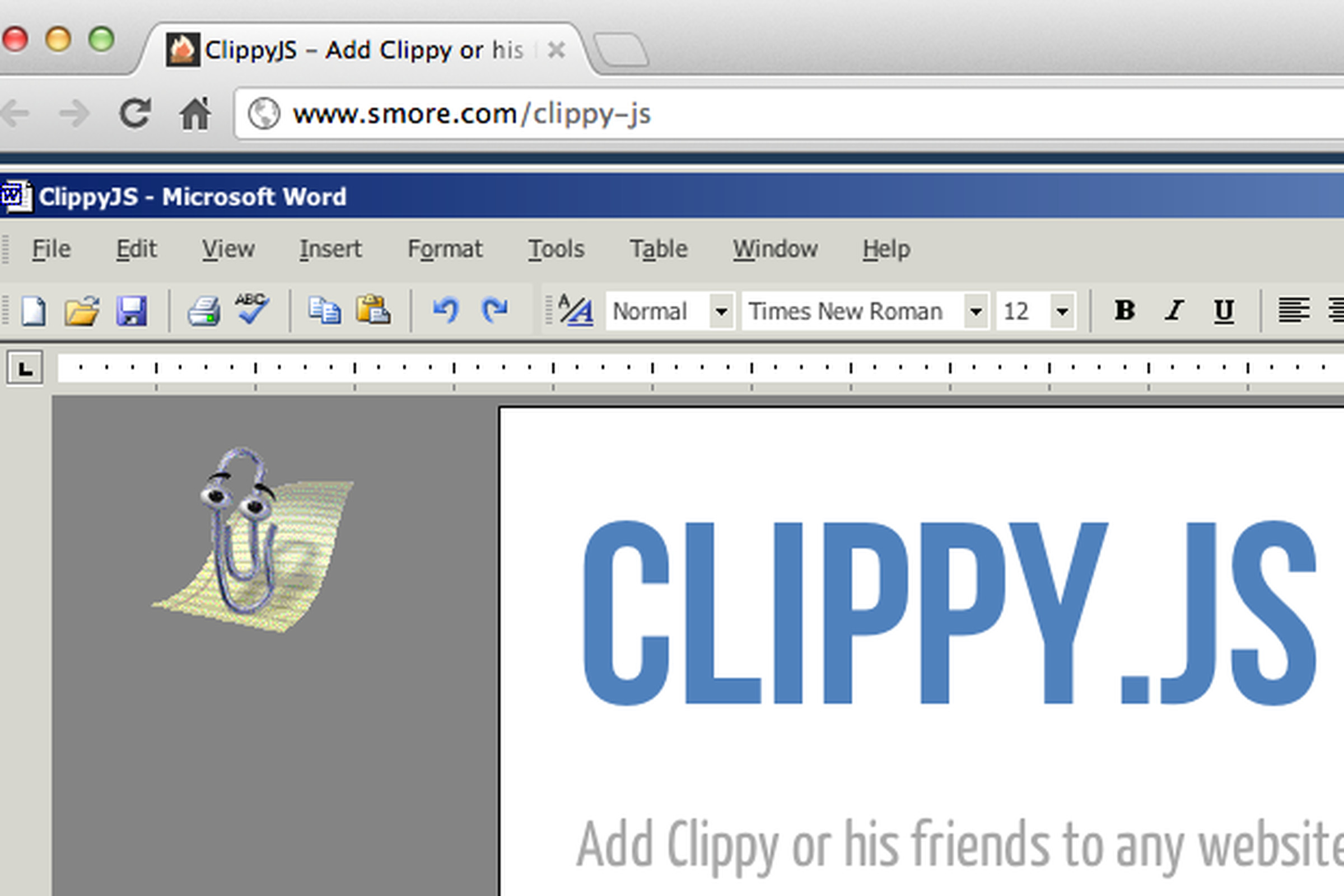 clippy js assistant