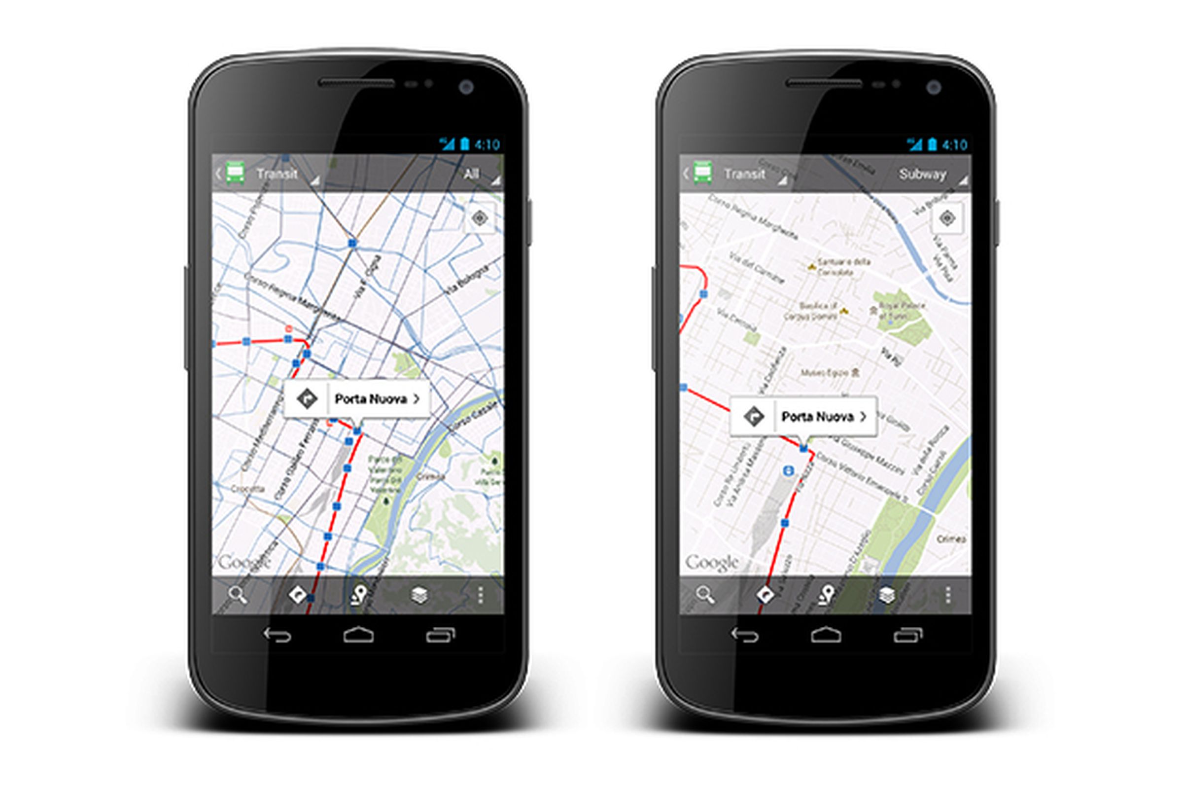 Google Maps public transit layer 6.1