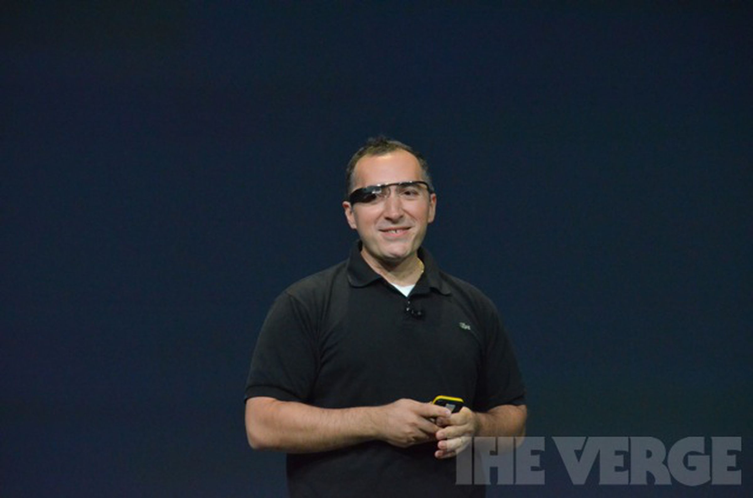 Liveblog images of Project Glass at Google I/O 2012 