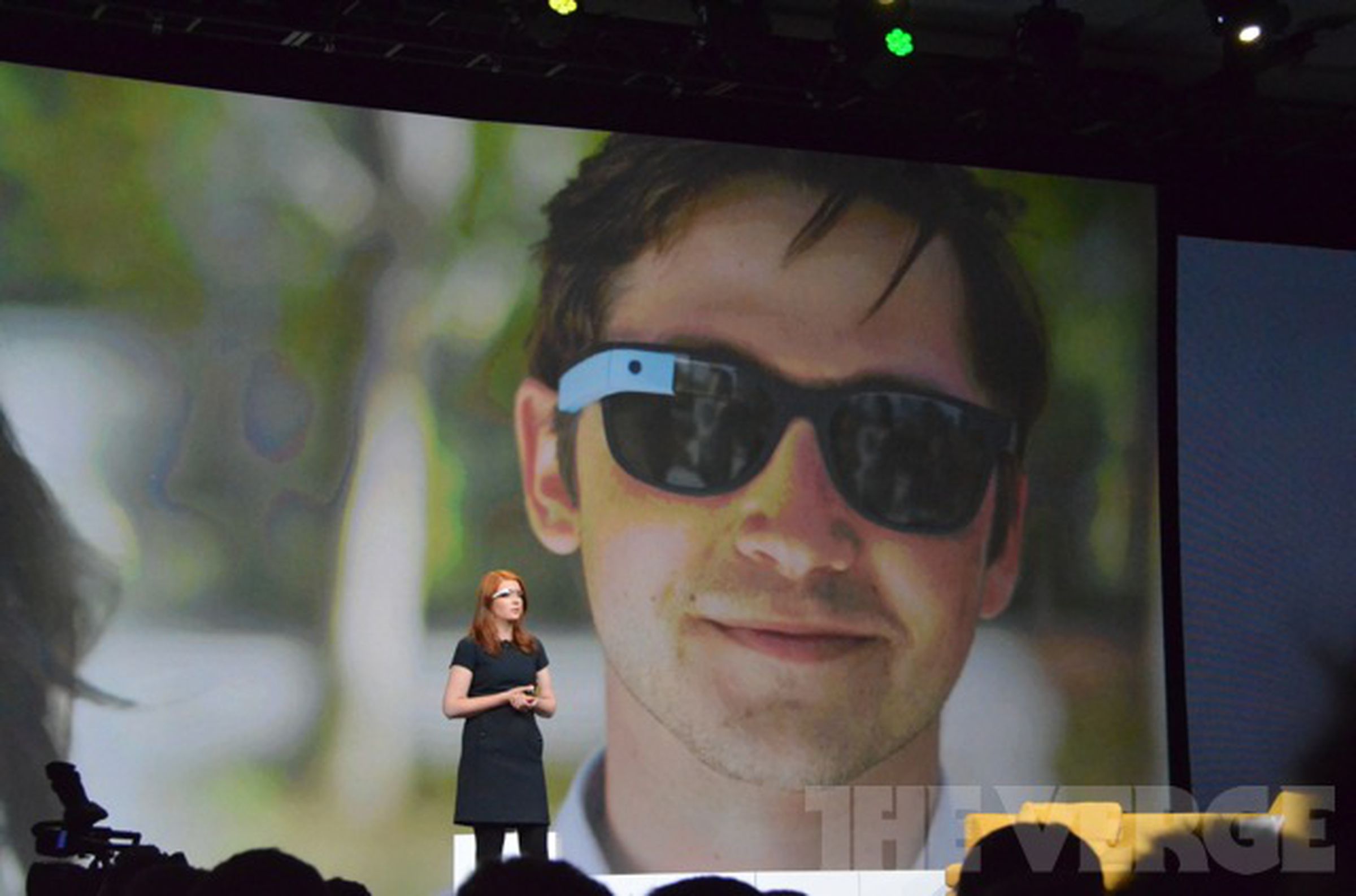 Liveblog images of Project Glass at Google I/O 2012