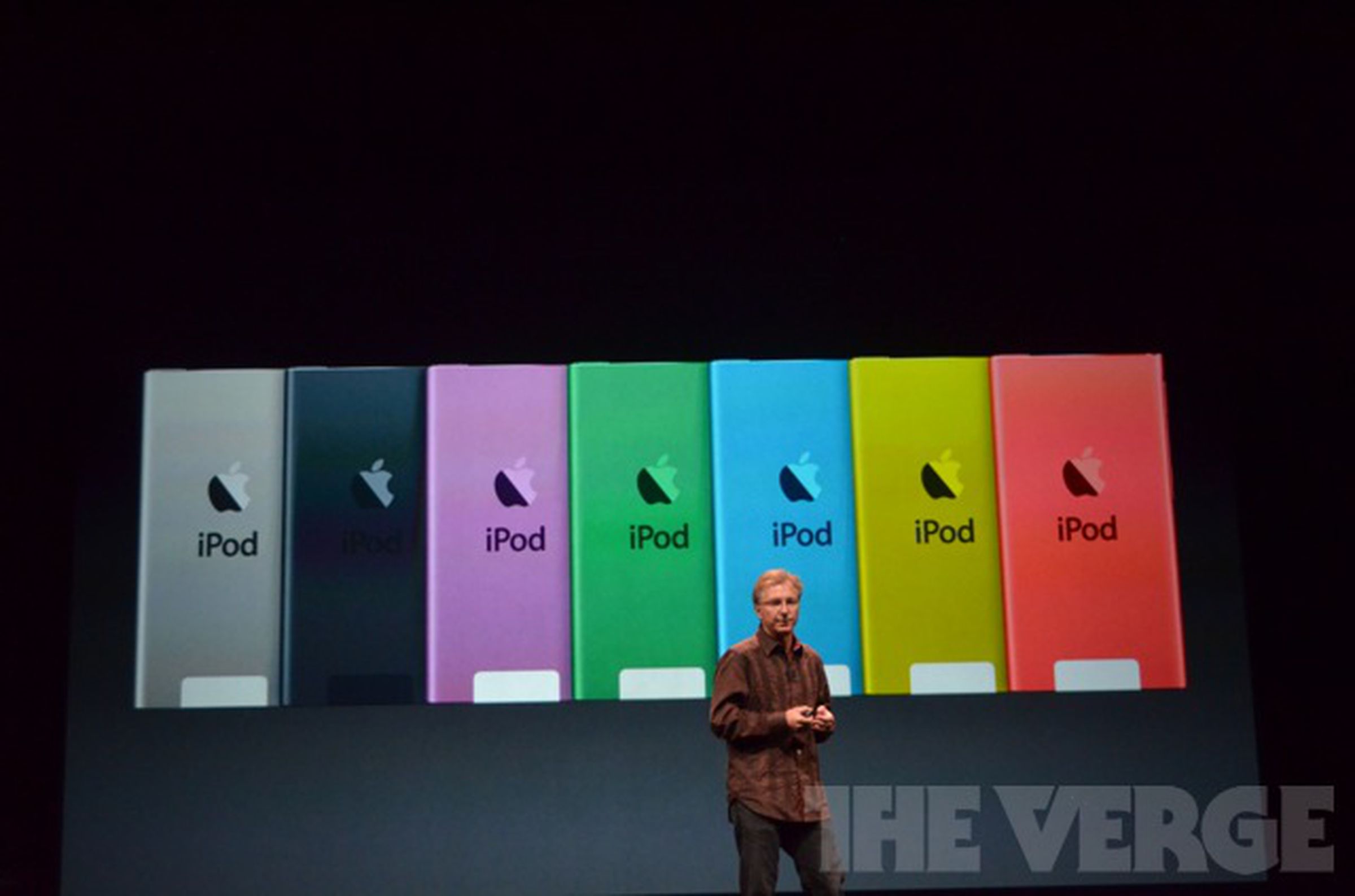 Liveblog images of Apple's new iPod Nano