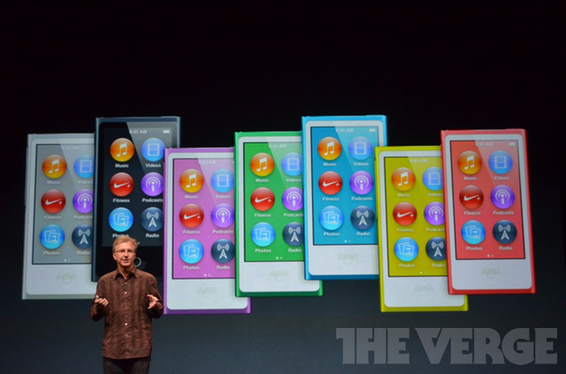 Liveblog images of Apple's new iPod Nano