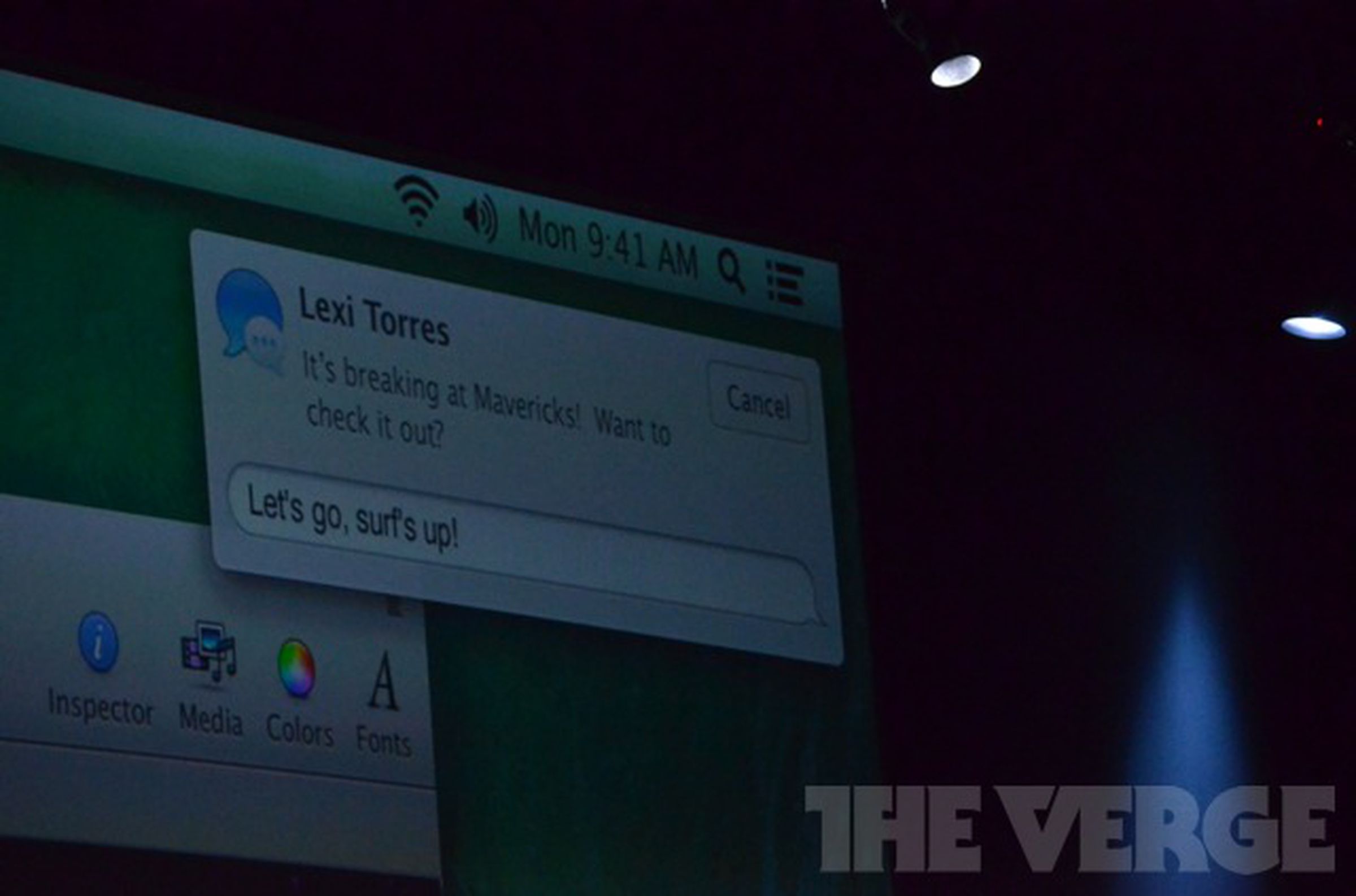 Photos of the Notifications update in OS X Mavericks
