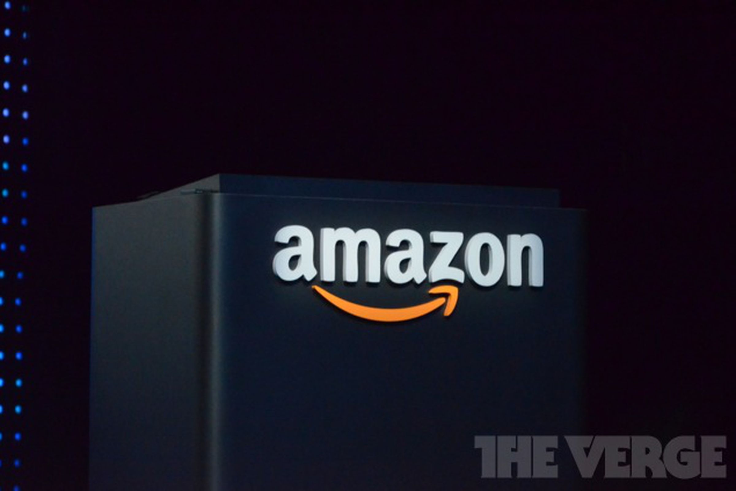 A stock photo of the Amazon logo