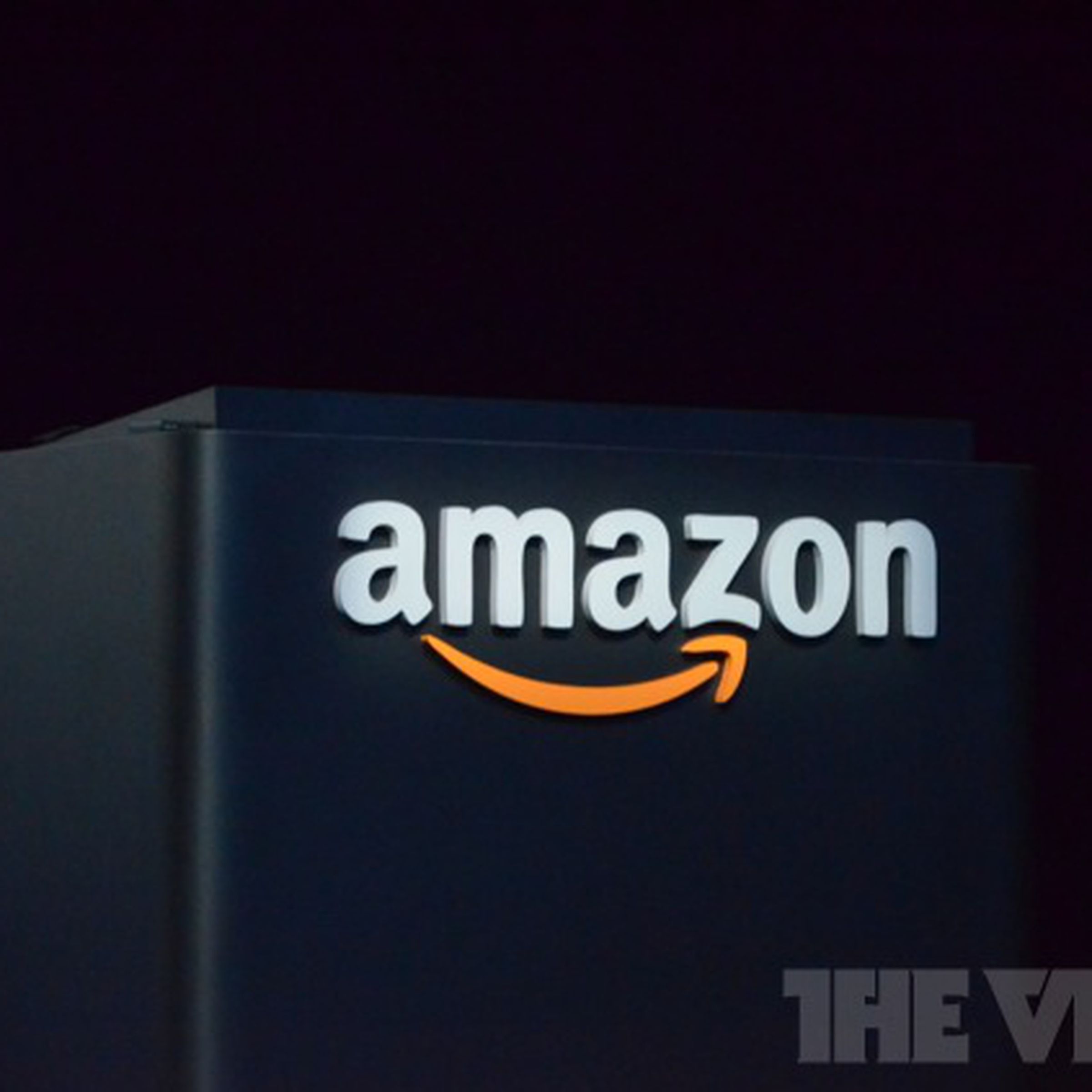 A stock photo of the Amazon logo