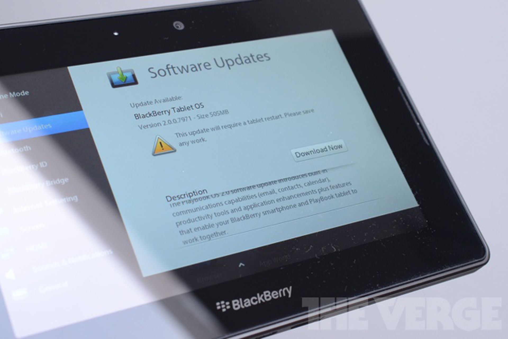 Blackberry Playbook Os 2 0 A Big Update For Rim S Tablet The Verge