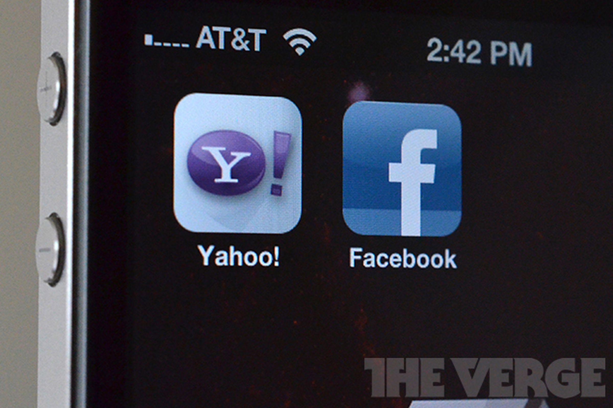 facebook yahoo app icons
