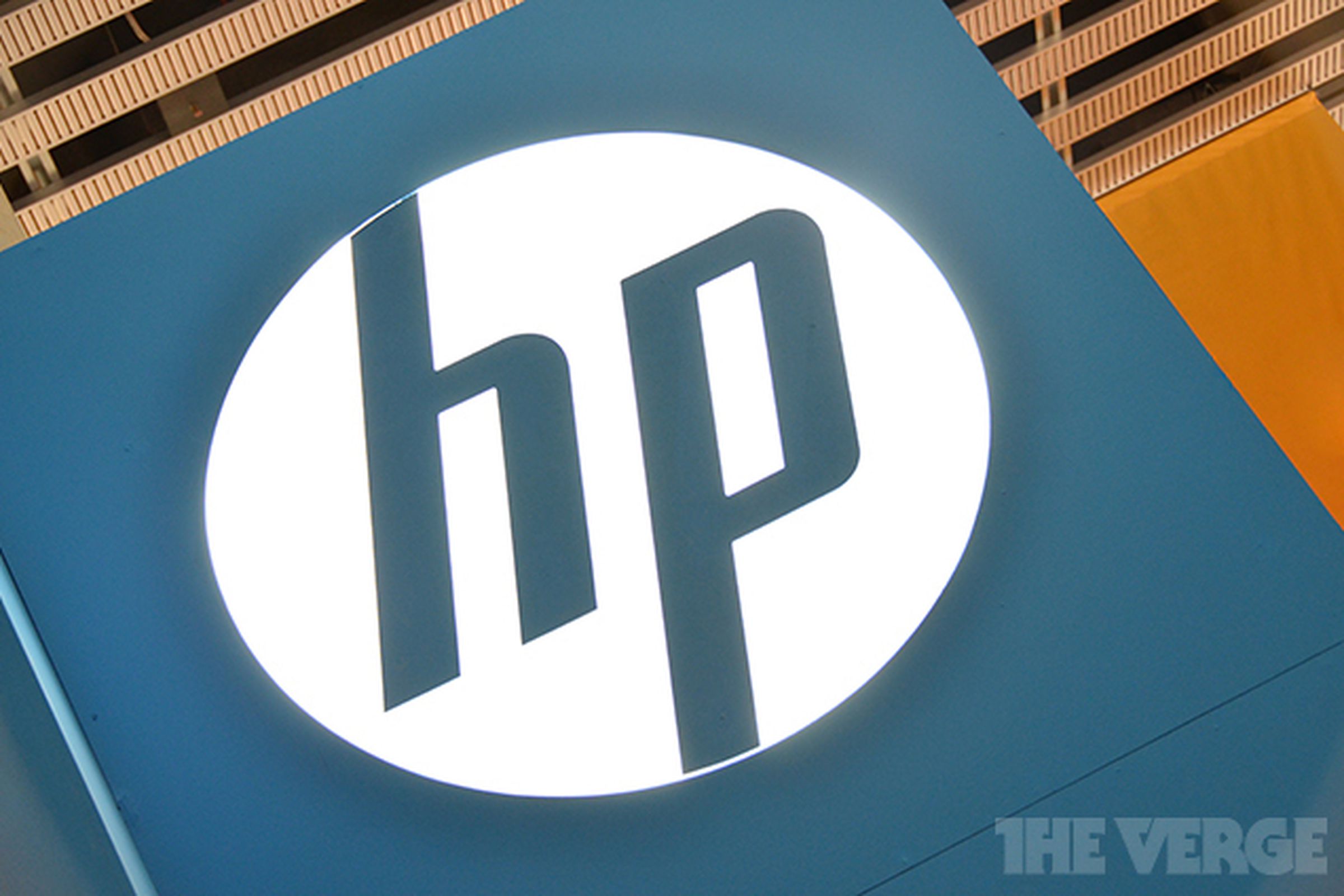HP logo stock