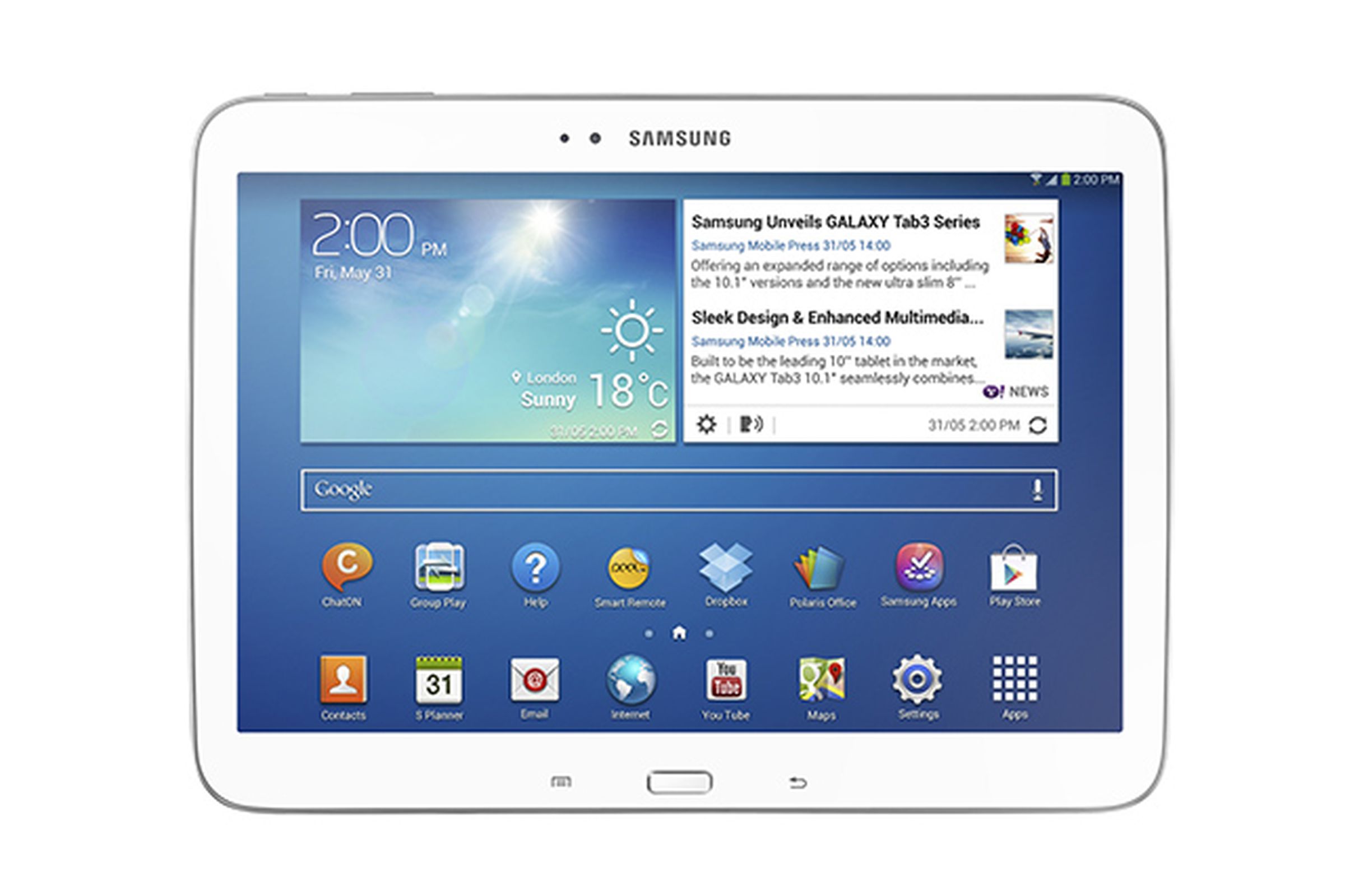 Samsung Galaxy Tab 3 8.0 and 10.1 press images