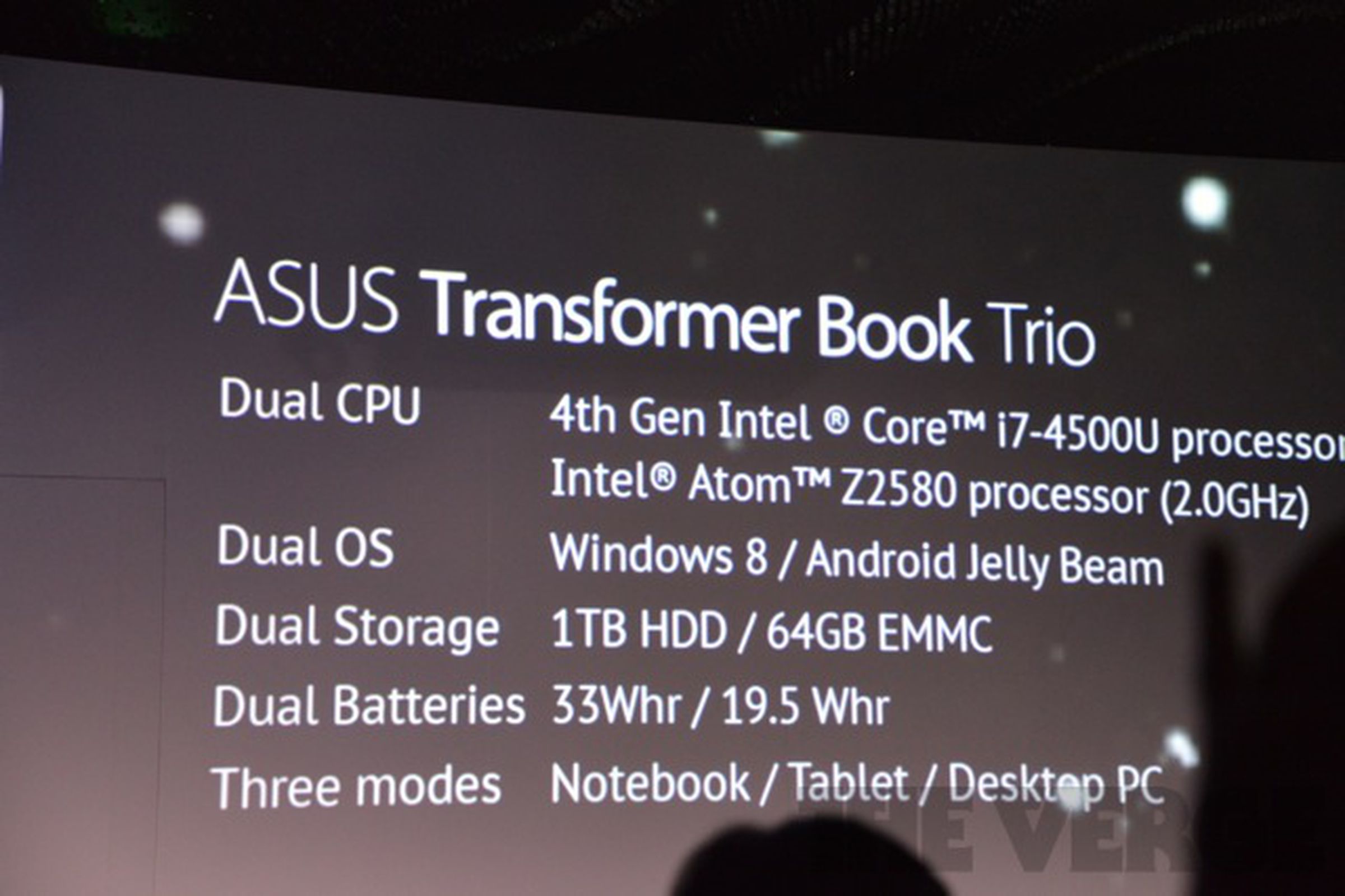 Asus Transformer Book Trio hands-on and press pictures