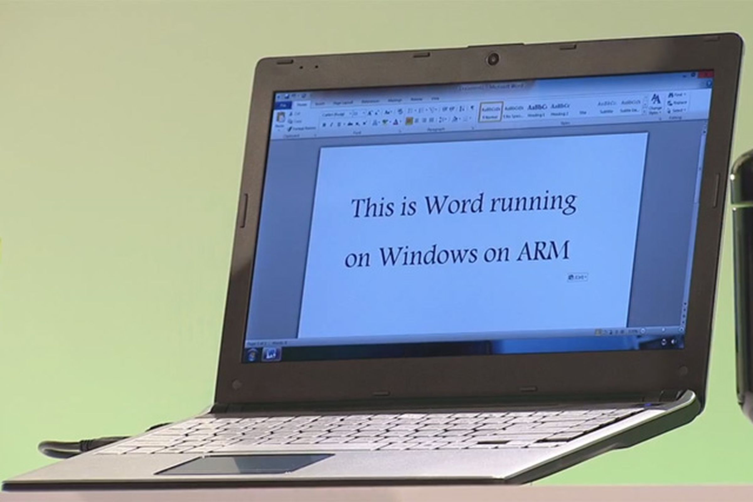 Office running on Windows 8 ARM