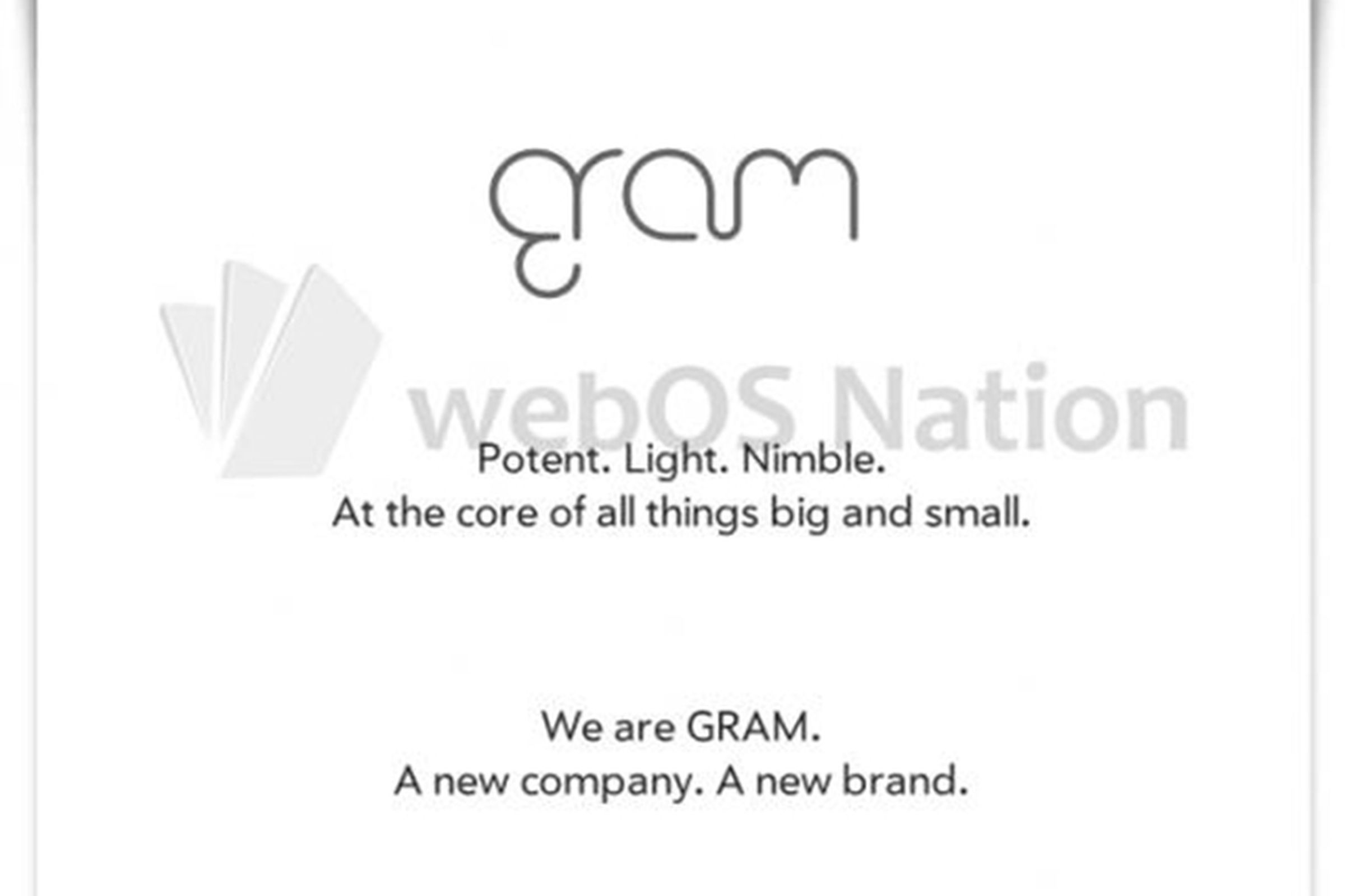 gram logo (webos nation)