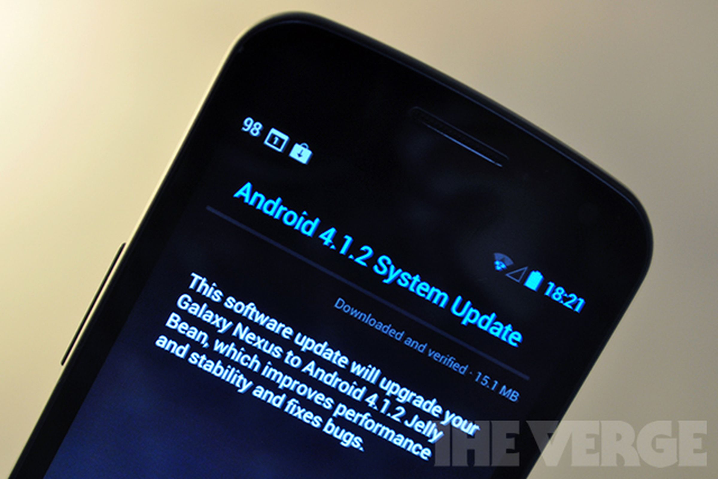Galaxy Nexus 4.1.2 update