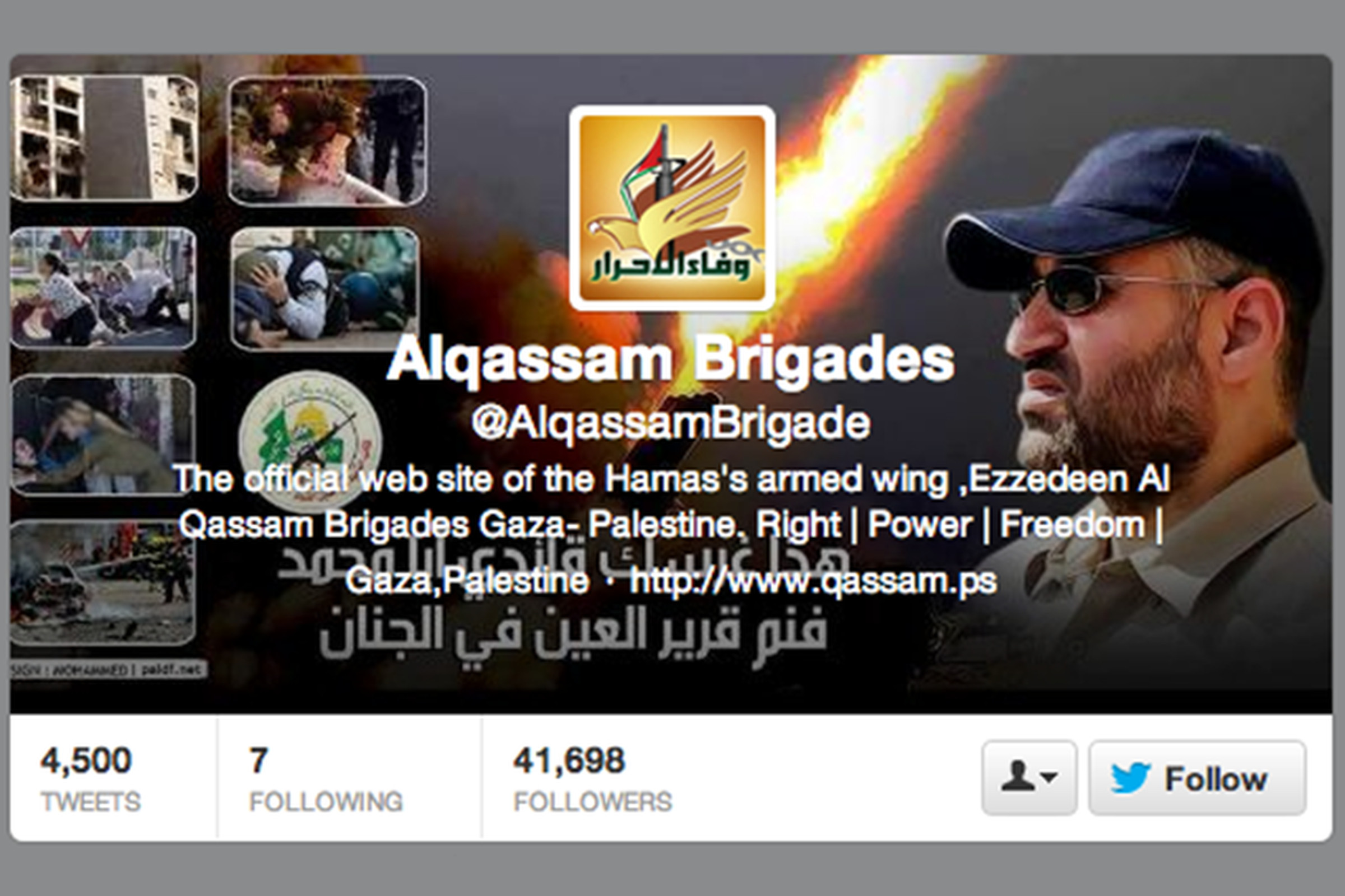 alqassam brigades twitter hamas
