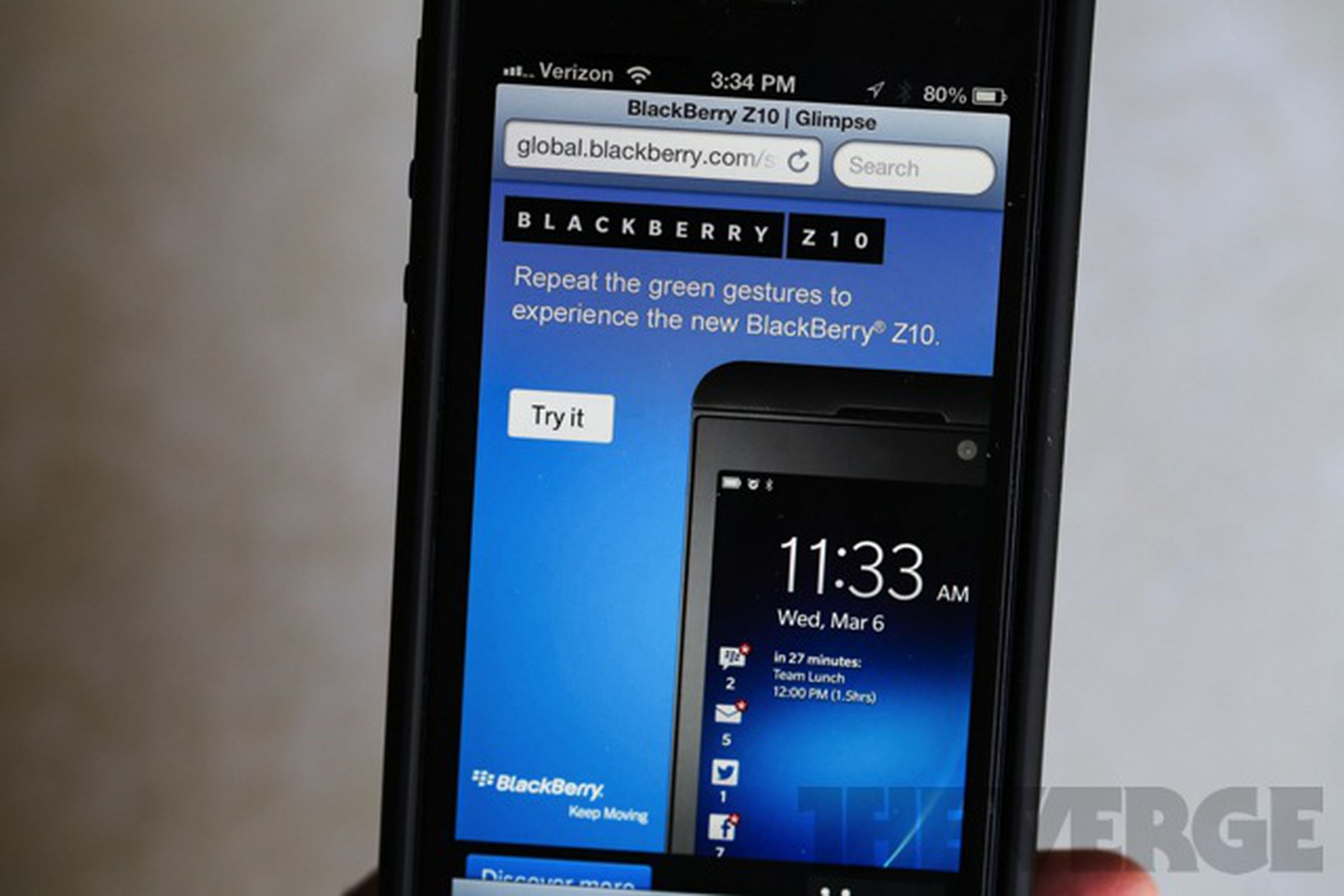 BlackBerry 10 iOS ad