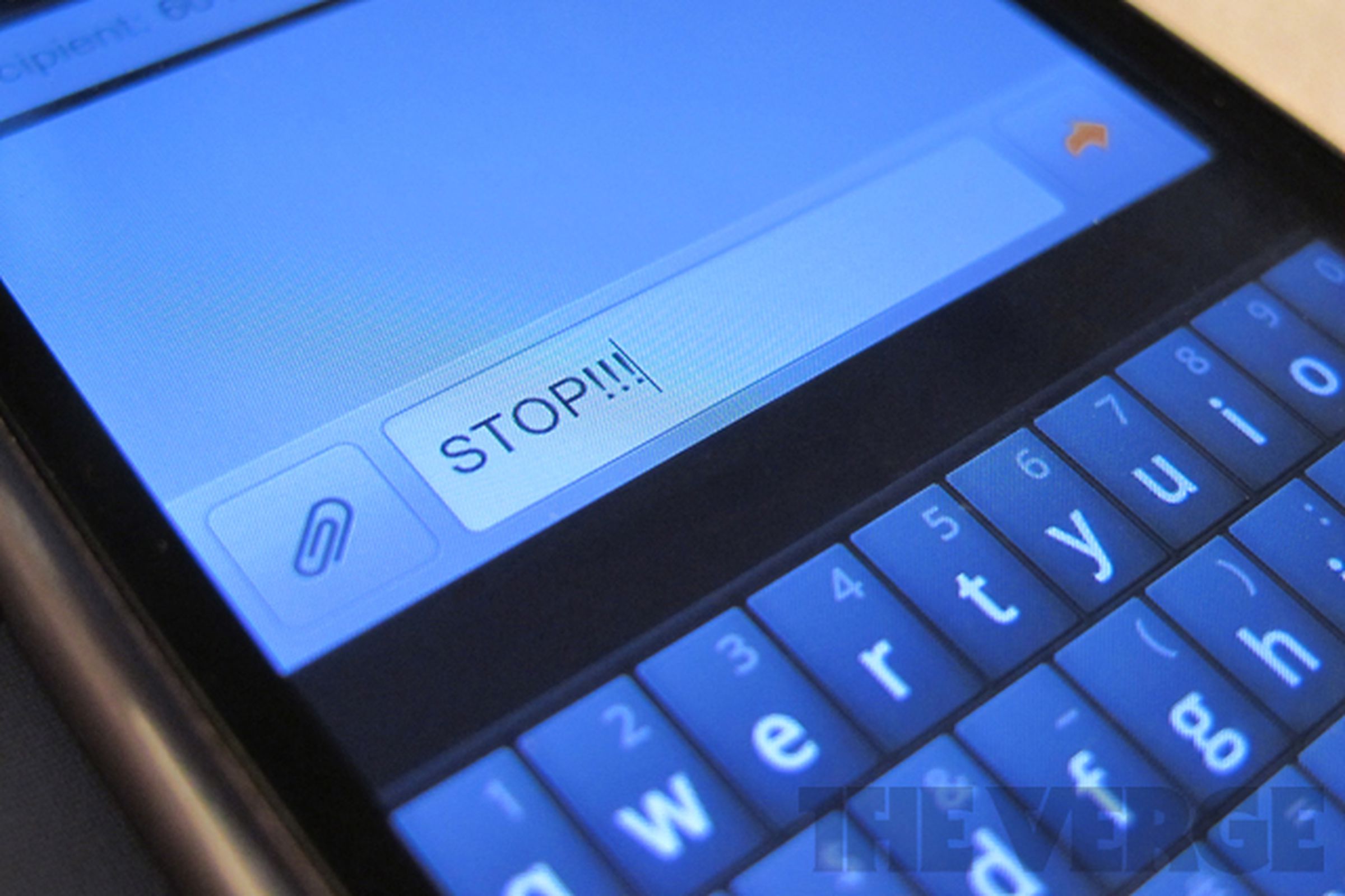 SMS STOP message