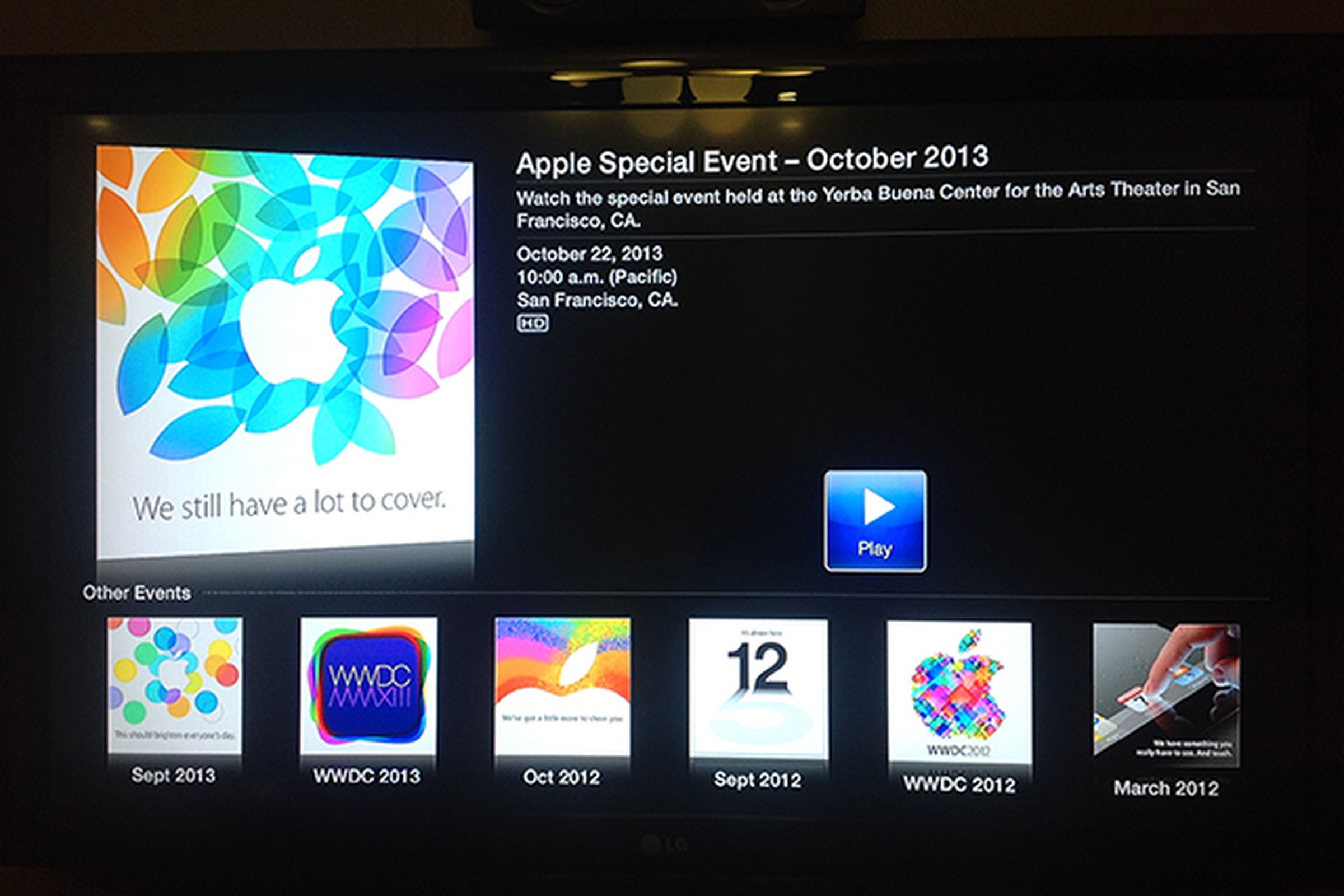 Apple Special Event Apple TV
