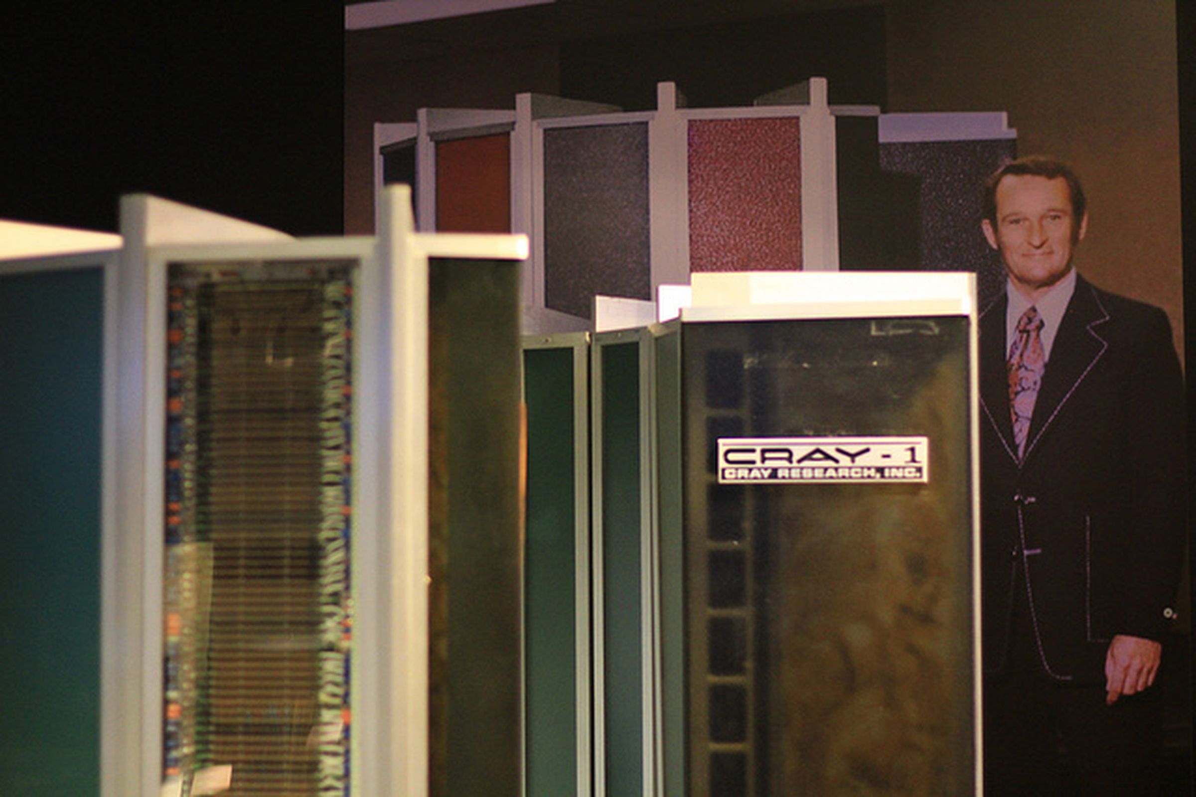 The Cray-1 supercomputer and its creator, Seymour Cray.