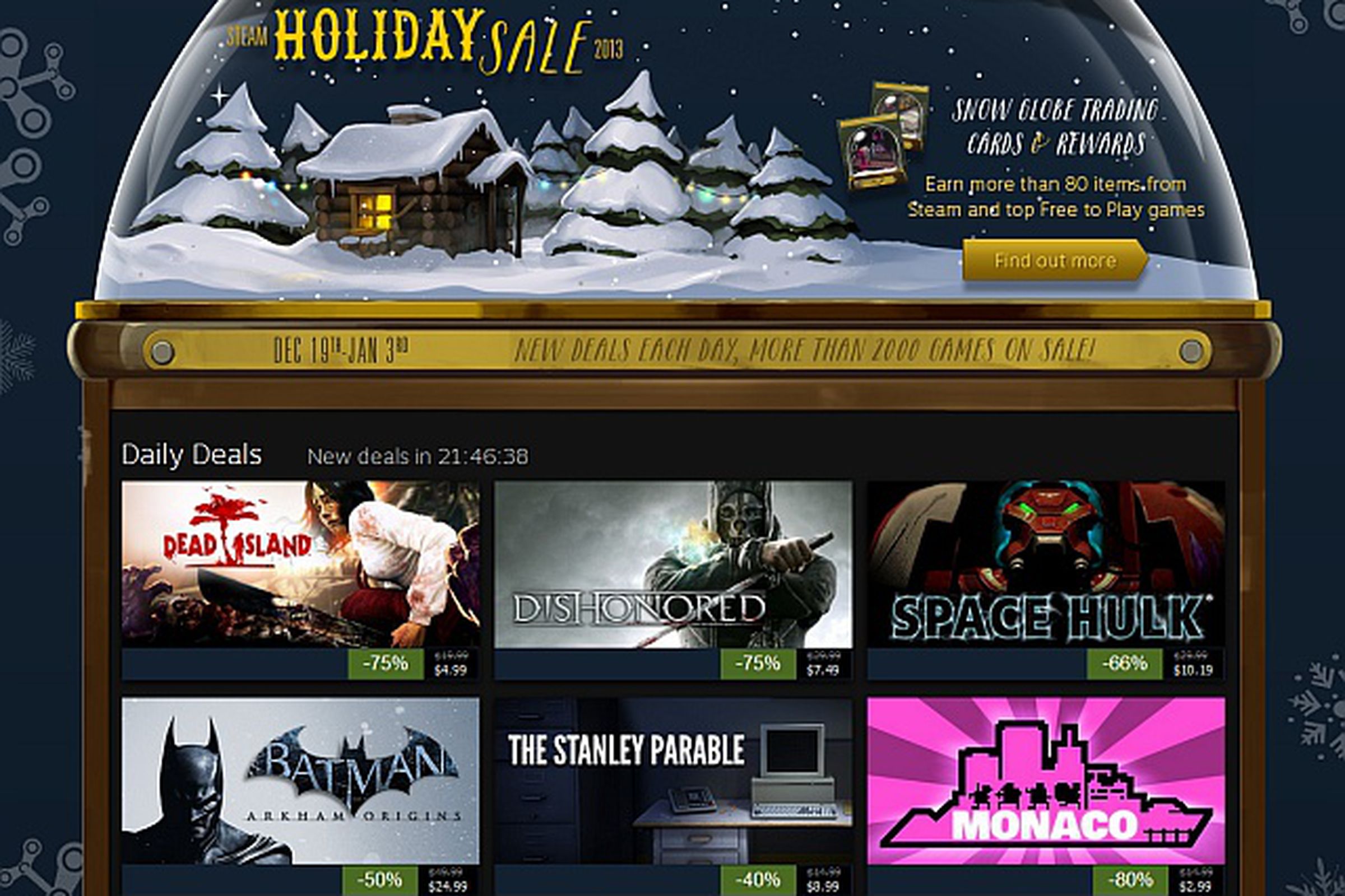 steam holiday sale 2013