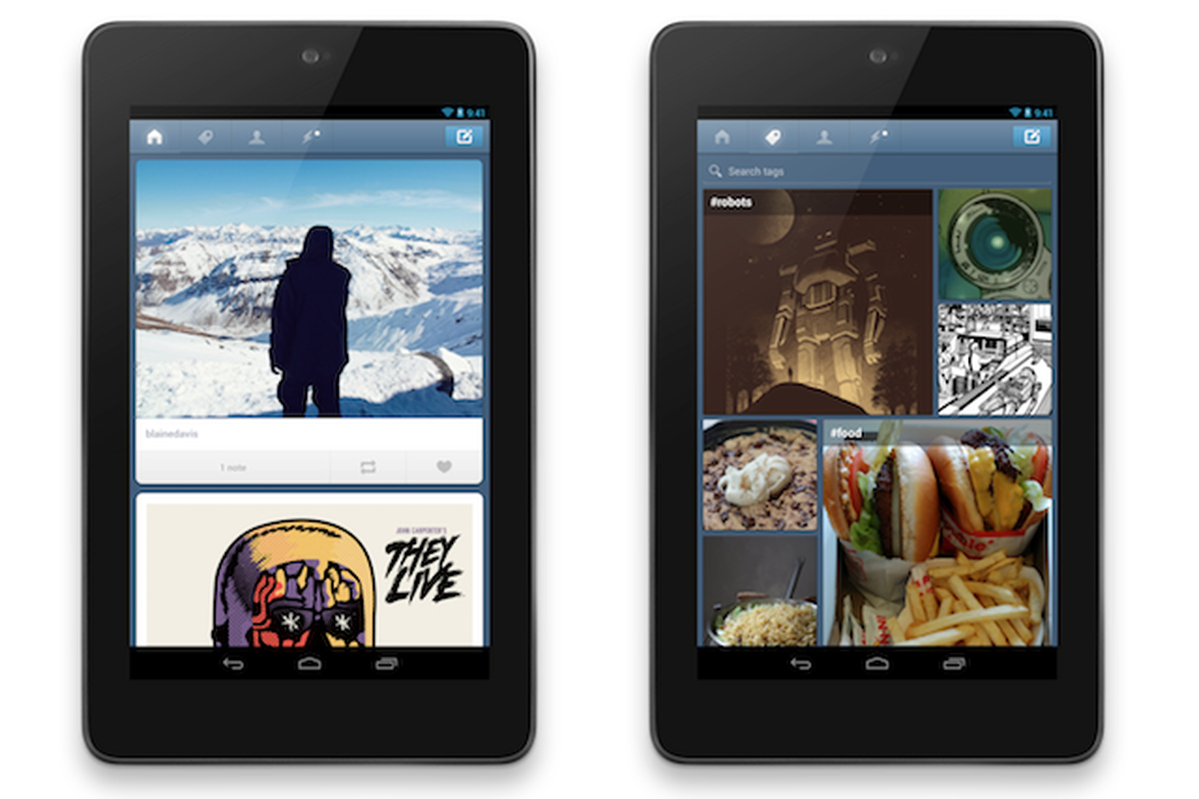 tumblr android tablet app