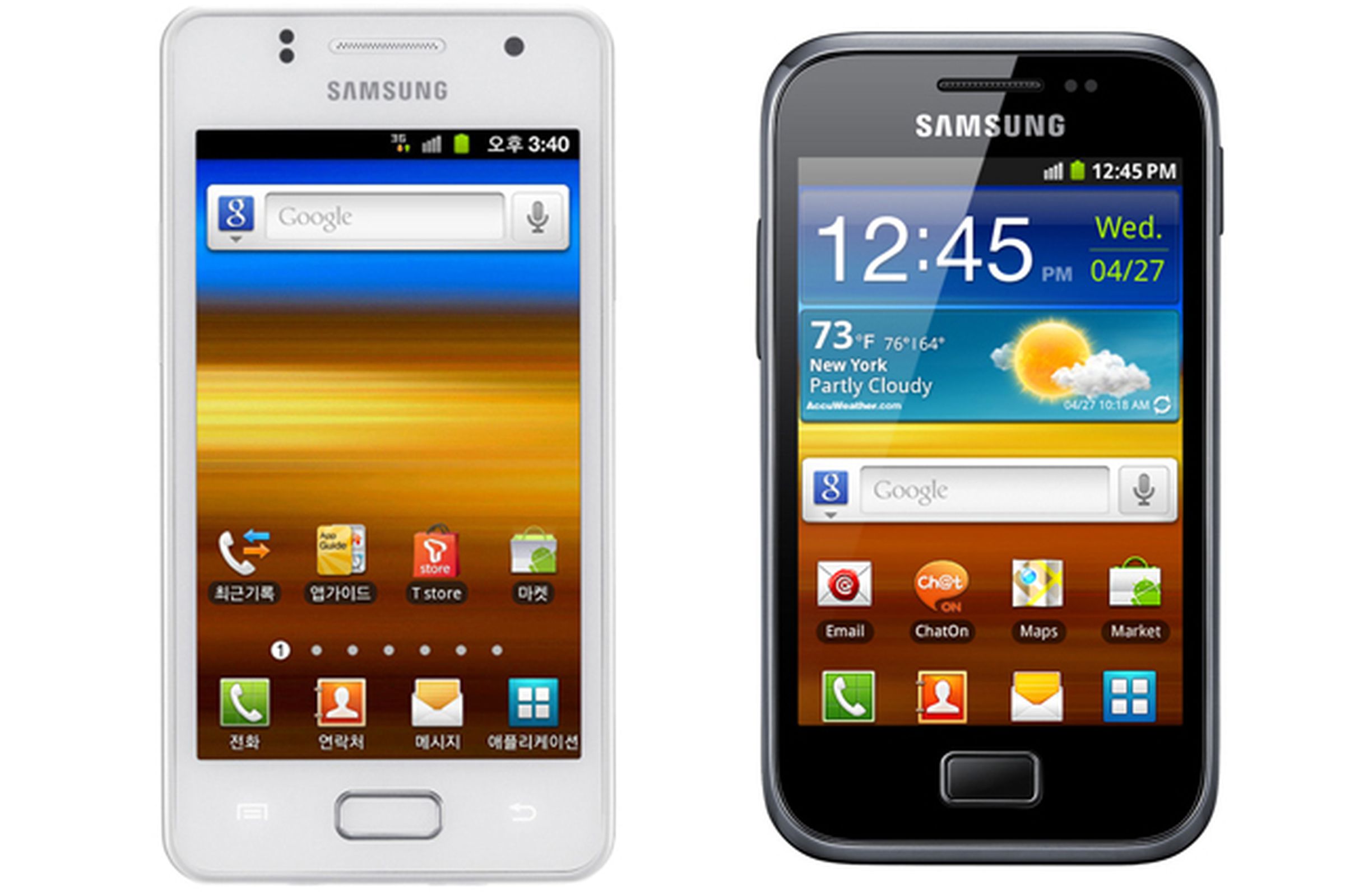 Samsung Galaxy Ace Plus and Galaxy M Style