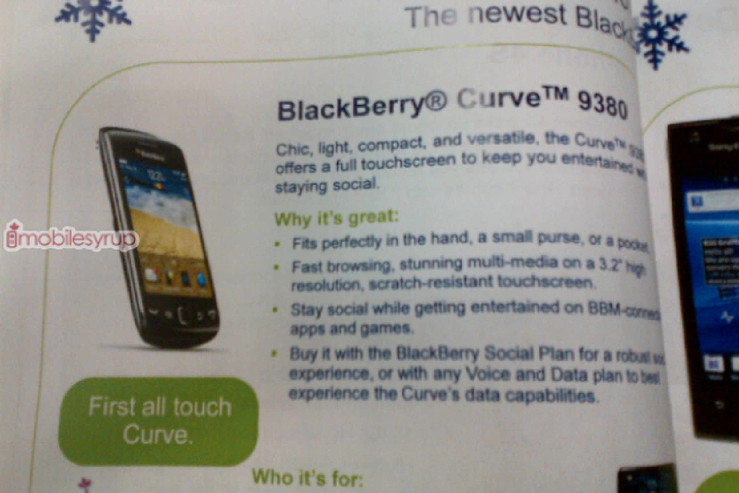 Blackberry Curve 9830 Leak