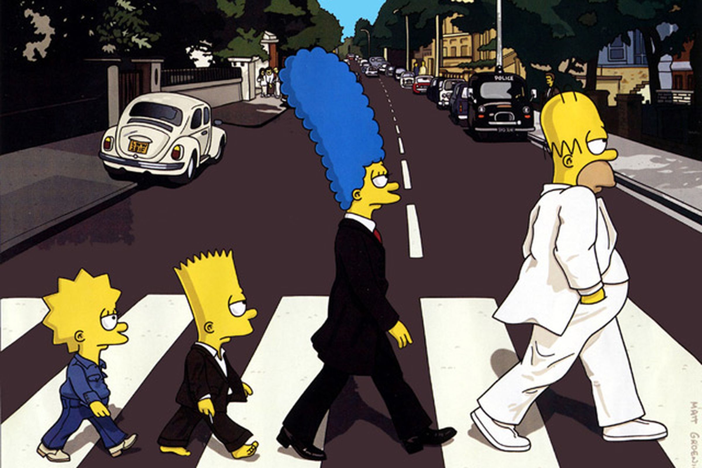 abbey road simpsons 640