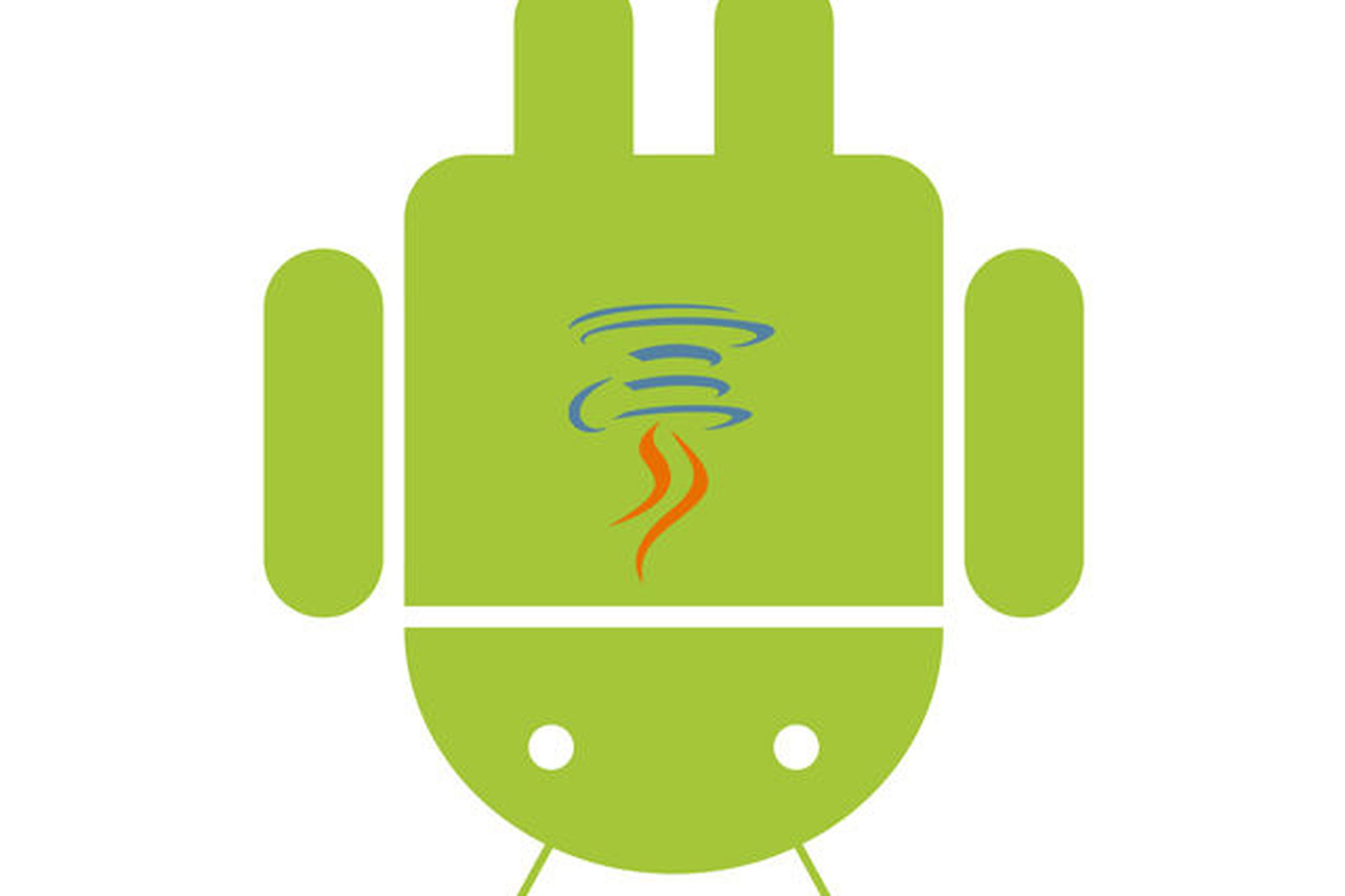 Android Java logo combination upside down