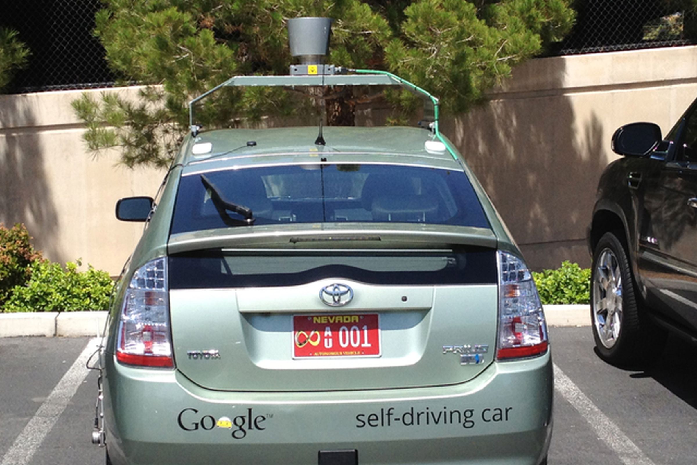 Google self-driving car in Nevada