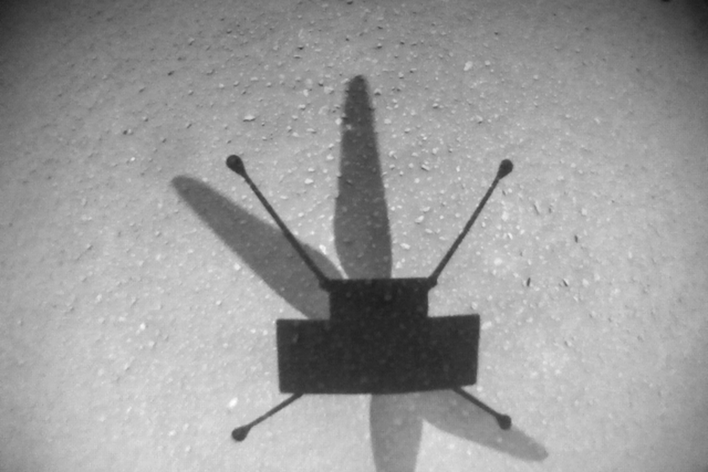 A frame from Ingenuity’s navigation camera during its ninth flight over Mars’ Séítah region.