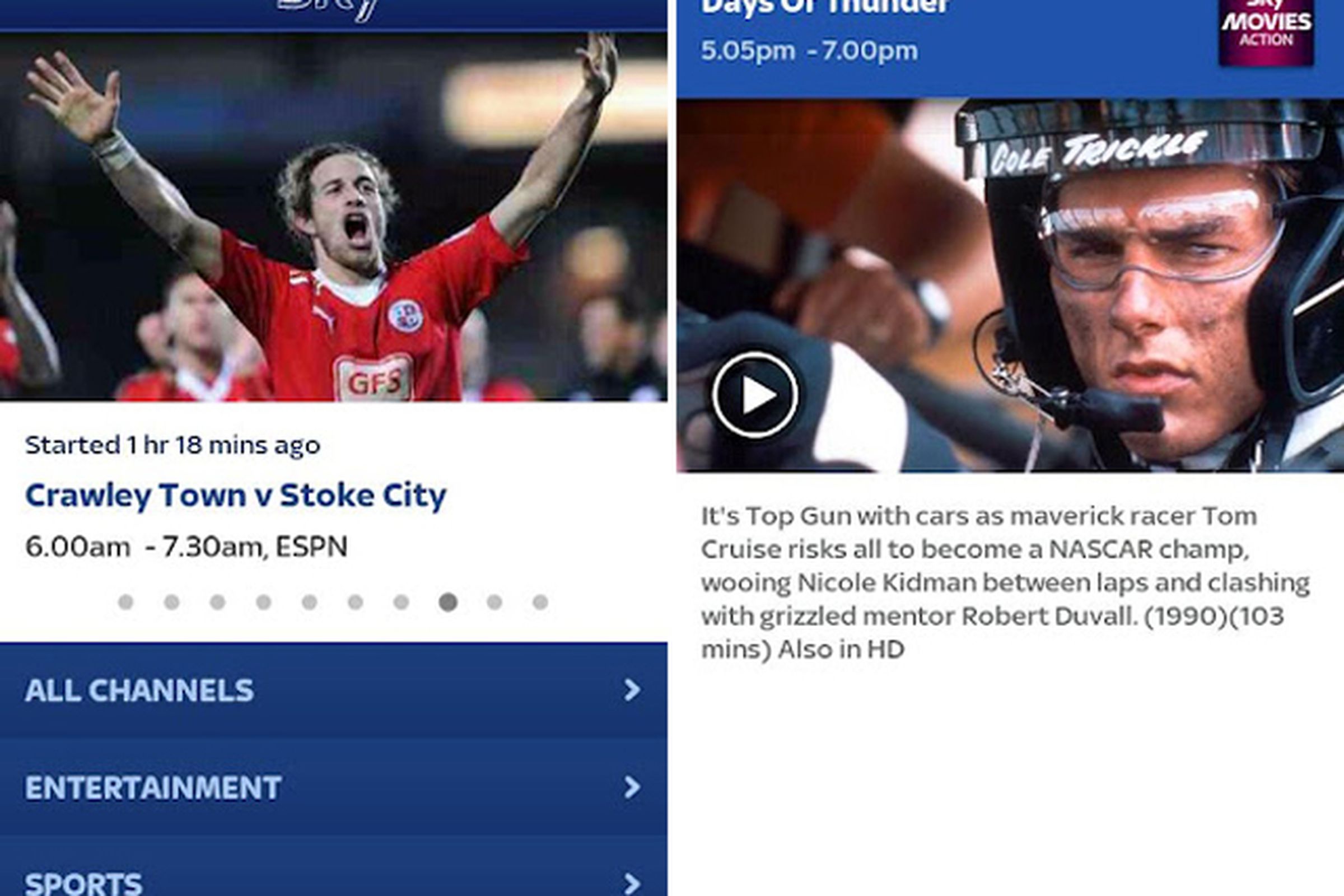 Sky Go for Android Screenshots 640